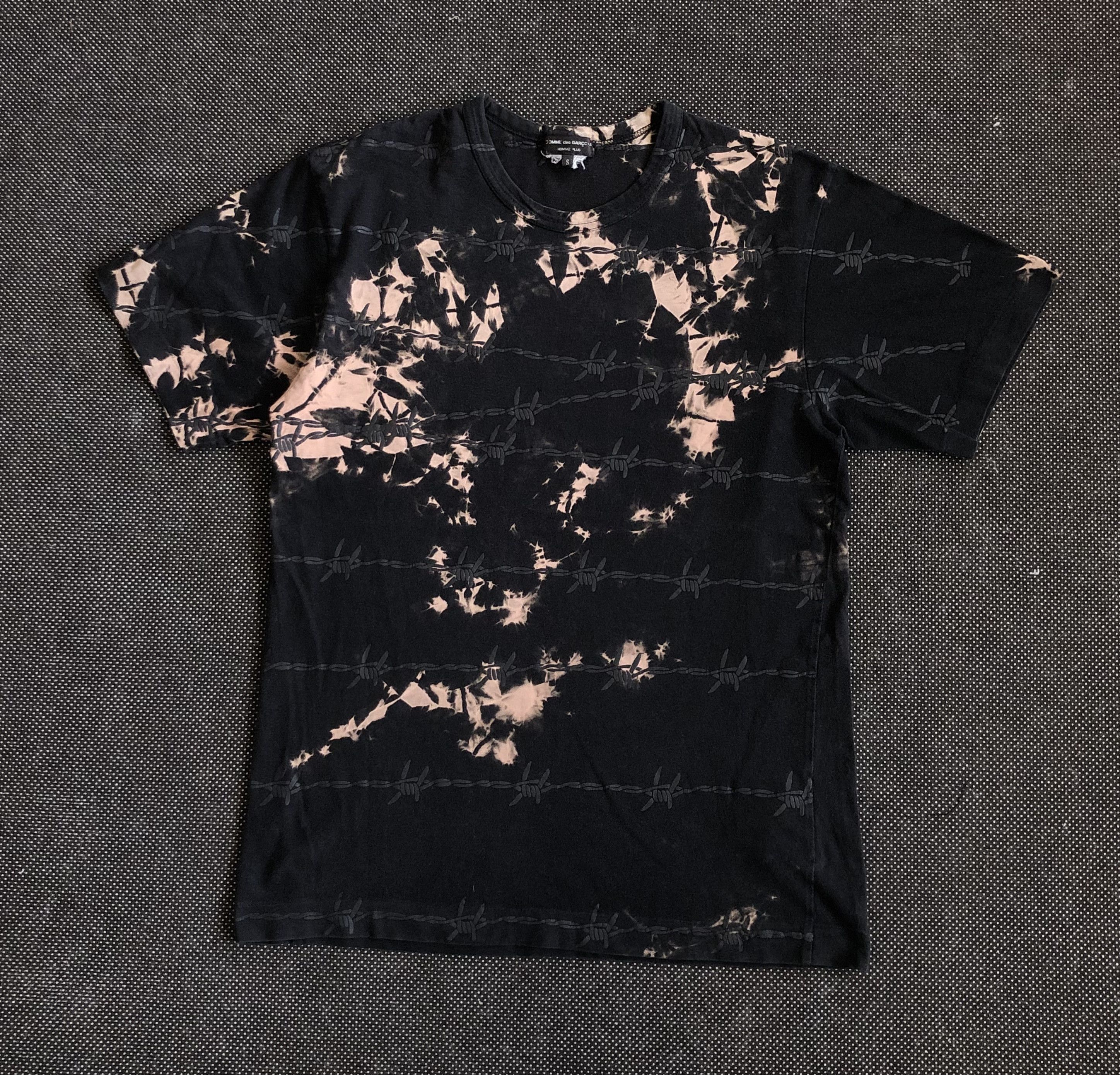 Comme des Garcons AW2006 CDG HOMME PLUS BARBED WIRE DISTRESS TEE BLACK Size US S / EU 44-46 / 1 - 2 Thumbnail