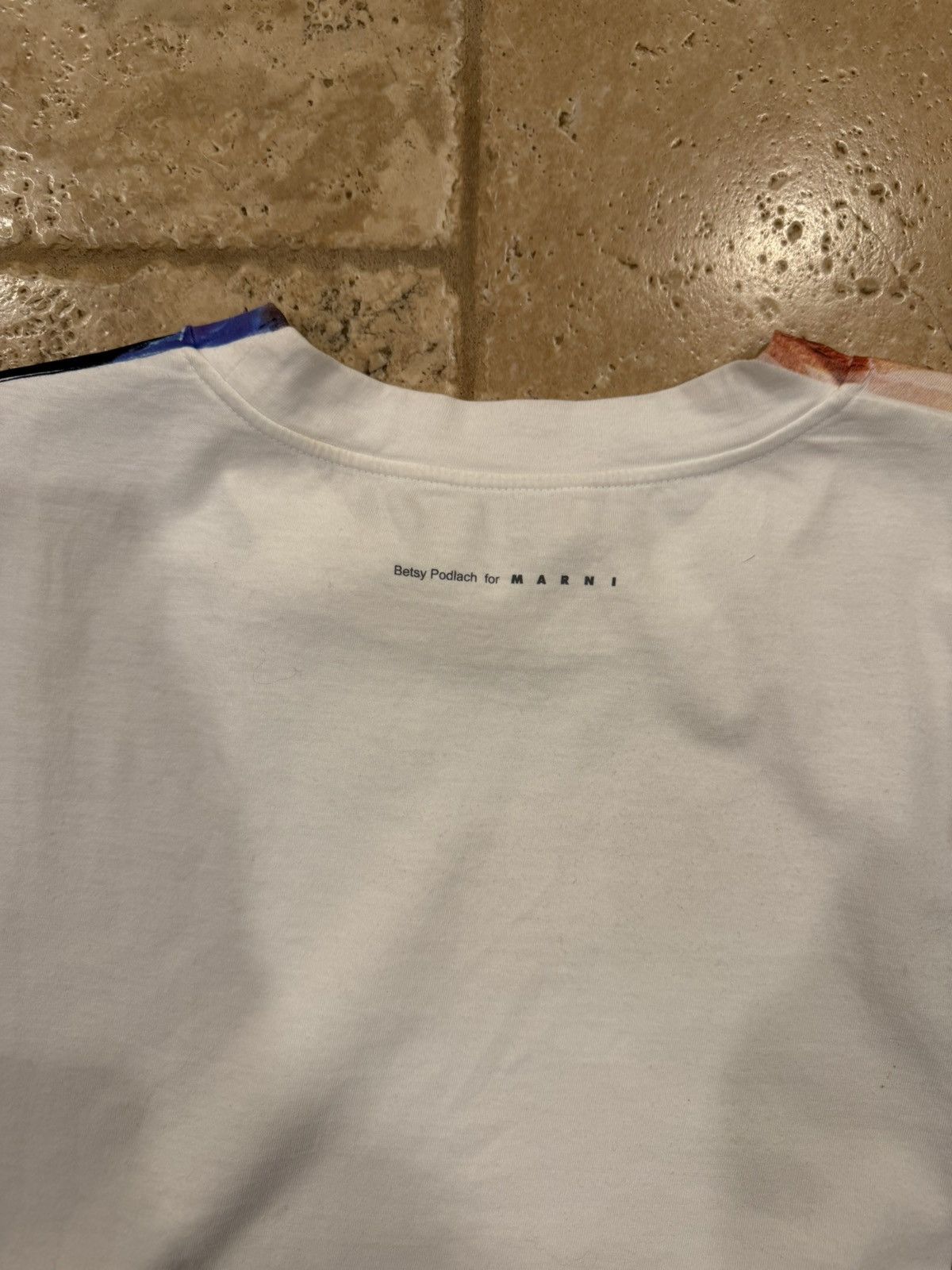 Marni Marni x Betsy Podlach Art Collab Tie Dye White SS T-Shirt Size US XL / EU 56 / 4 - 11 Thumbnail