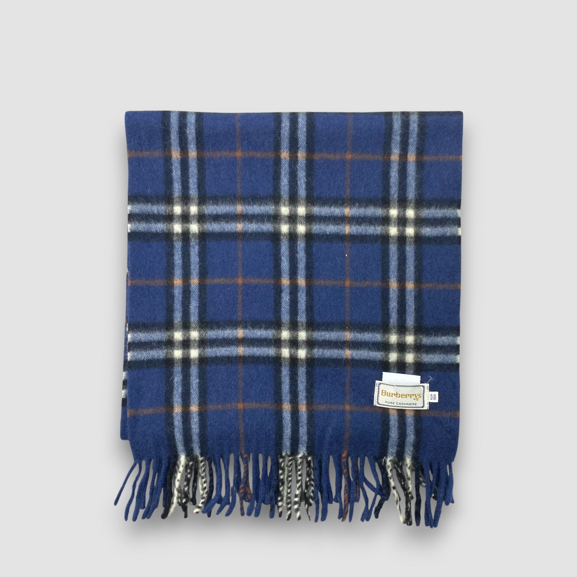 Burberry Vintage Burberry Scarf Muffler Wool Cashmere Check Scarves Size ONE SIZE - 2 Thumbnail