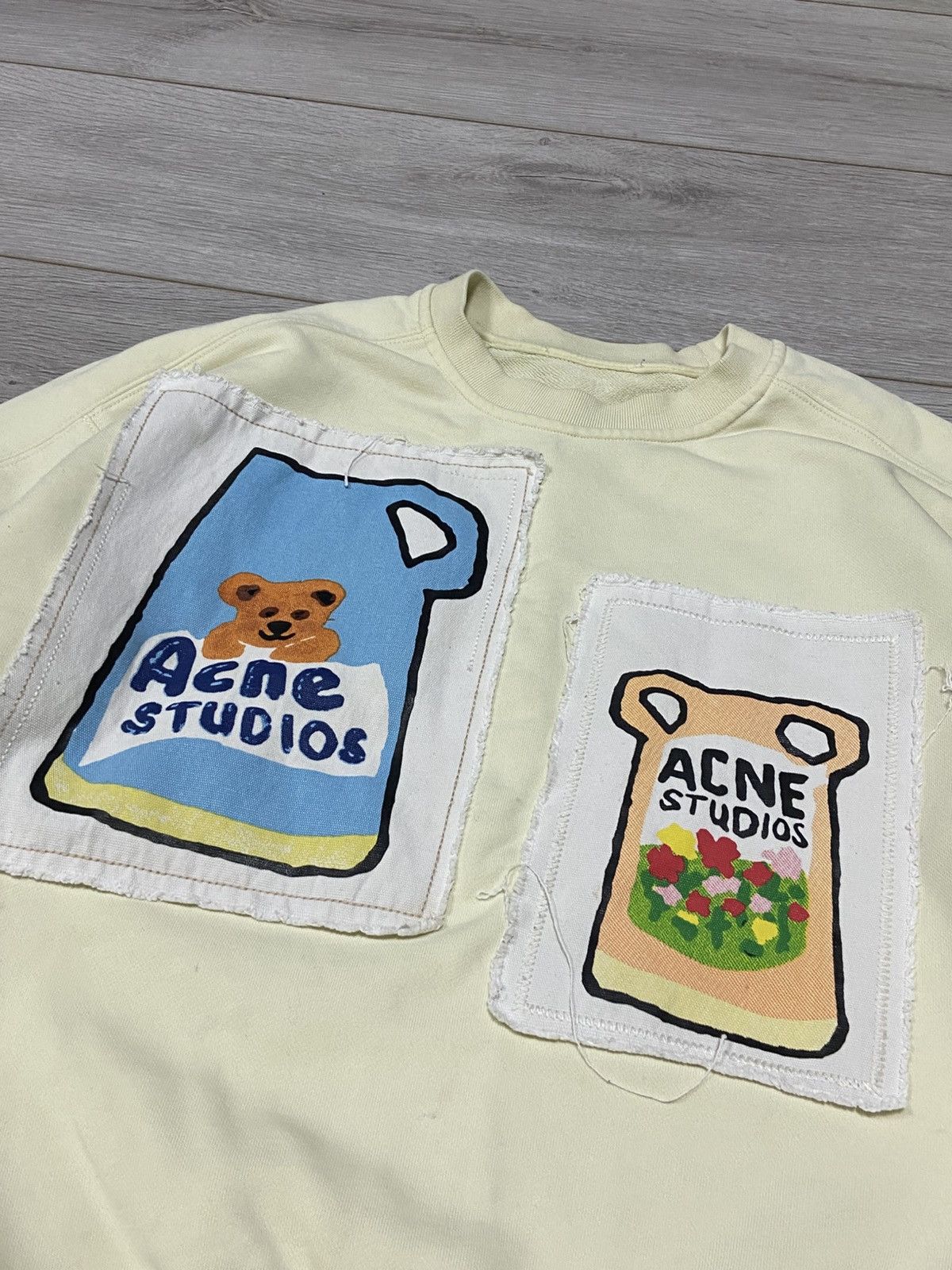 Acne Studios Acne bear Grant Levy Lucero Ceramic Patches Sweatshirt Size M / US 6-8 / IT 42-44 - 6 Thumbnail