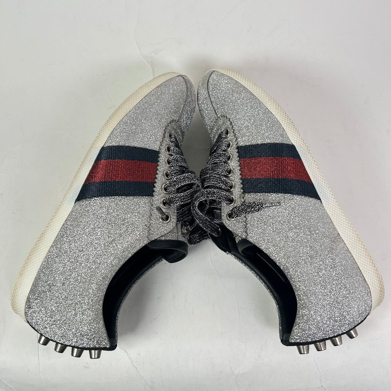 Gucci Gucci Glitter Stud Bambi Web Sneaker Size US 7 / IT 37 - 5 Thumbnail