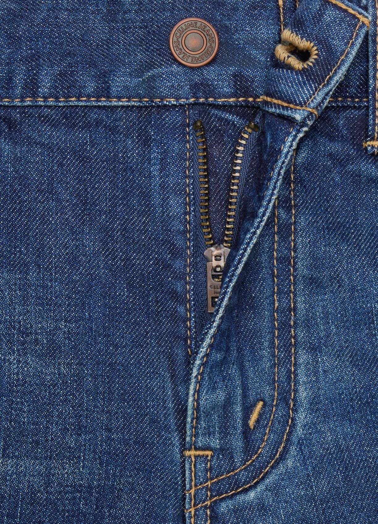 Celine 2N962067S.07DU Skinny Low-Rise Jeans in Dark Union Wash Deni Size 28" / US 6 / IT 42 - 2 Thumbnail