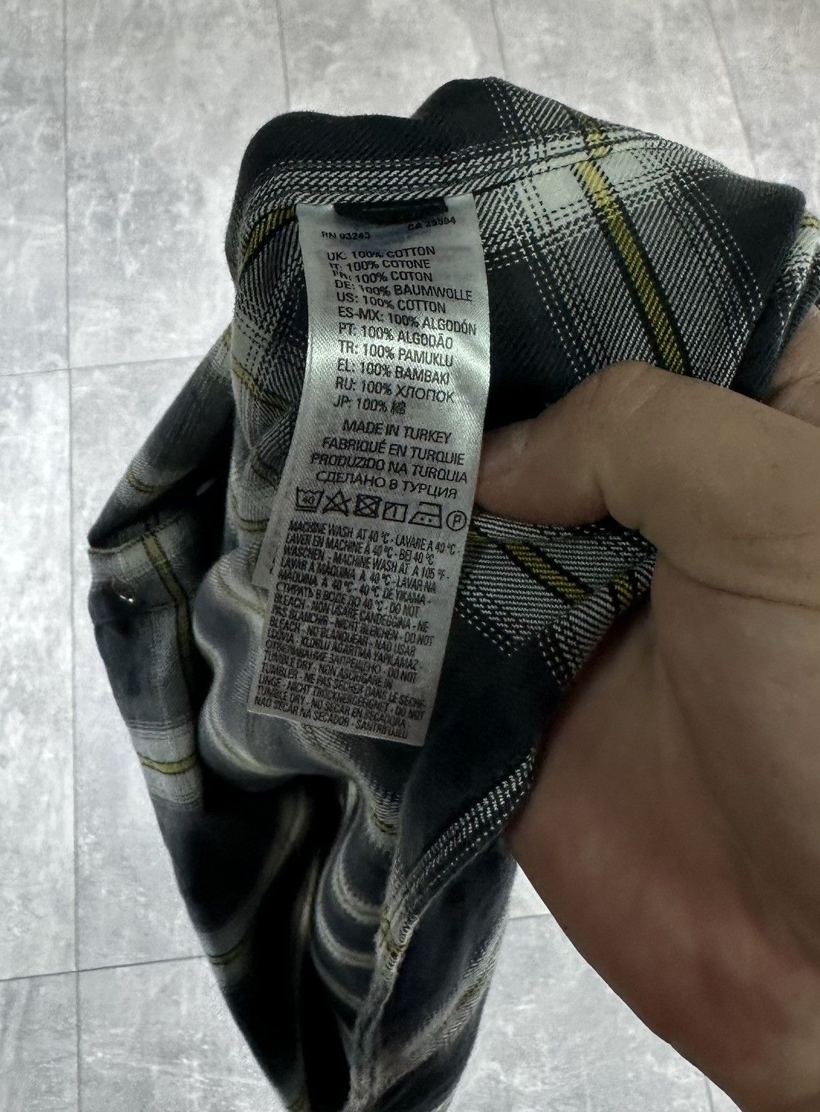 Diesel Diesel Mens Flannel Shirts Button Up Size US L / EU 52-54 / 3 - 9 Thumbnail