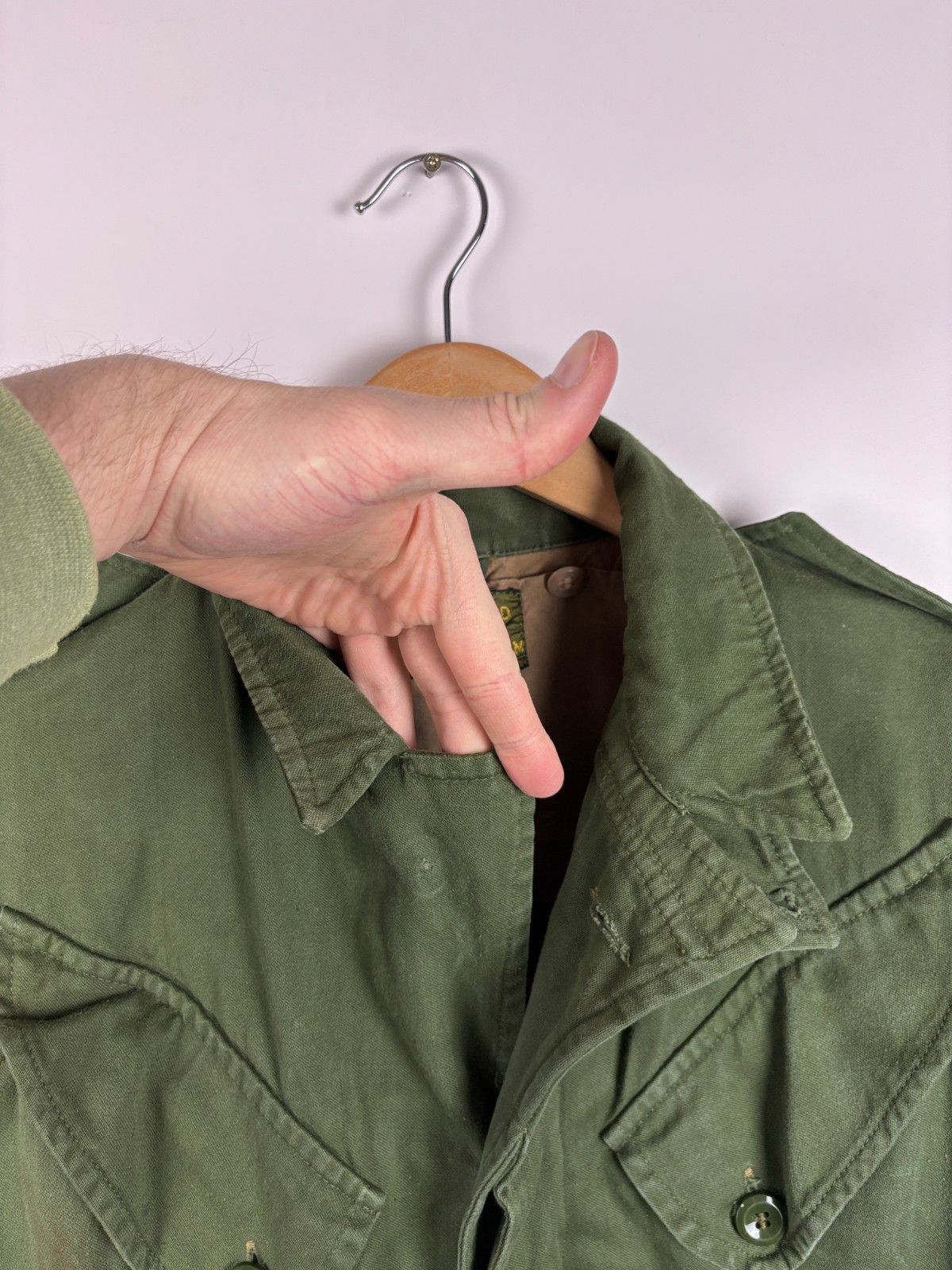 Other Vintage 1972 Dutch Military Army Field Jacket Green Size M Size US M / EU 48-50 / 2 - 5 Thumbnail