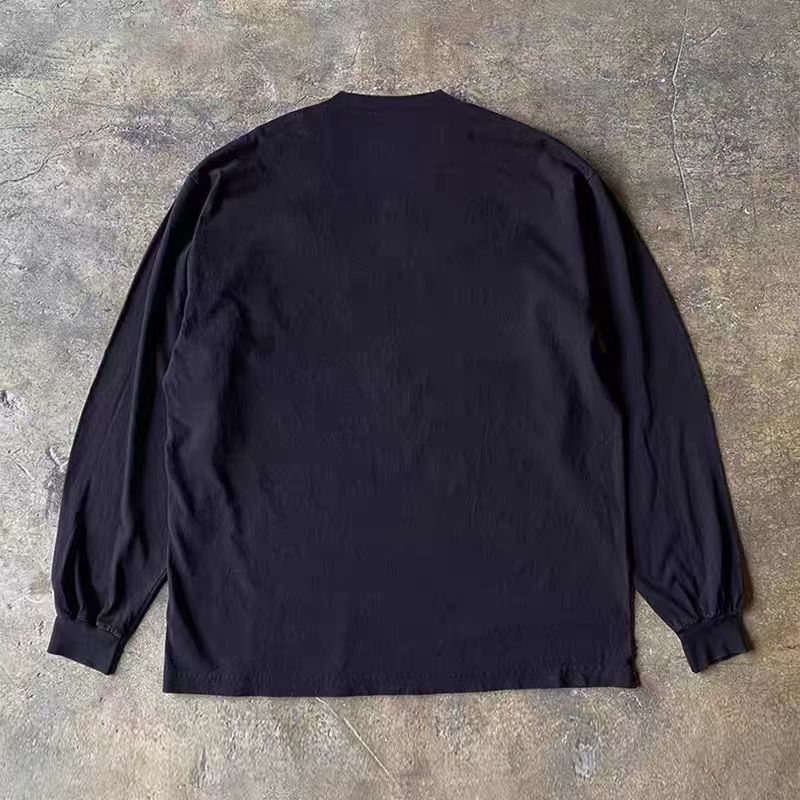Japanese Brand Black washed retro tomato print long-sleeved t-shirt Size US M / EU 48-50 / 2 - 2 Thumbnail