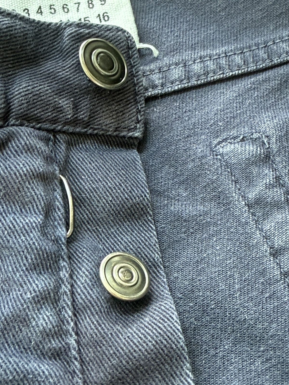 Maison Margiela Early Martin Margiela Line 10 Mens Blue Twill Slim Jeans Size US 33 - 17 Thumbnail