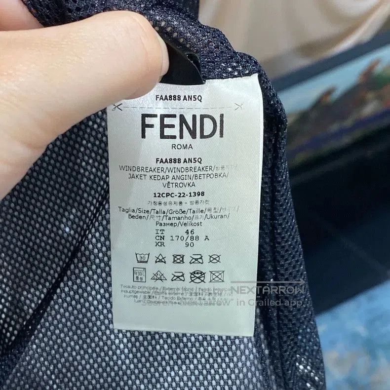 Fendi Fendi Nylon Logo Print Jacket. Size US XL / EU 56 / 4 - 5 Thumbnail