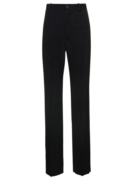 Balenciaga BALENCIAGA Women Straight Pants 725513TNT361070 Black Size 28" / US 6 / IT 42 - 1 Thumbnail
