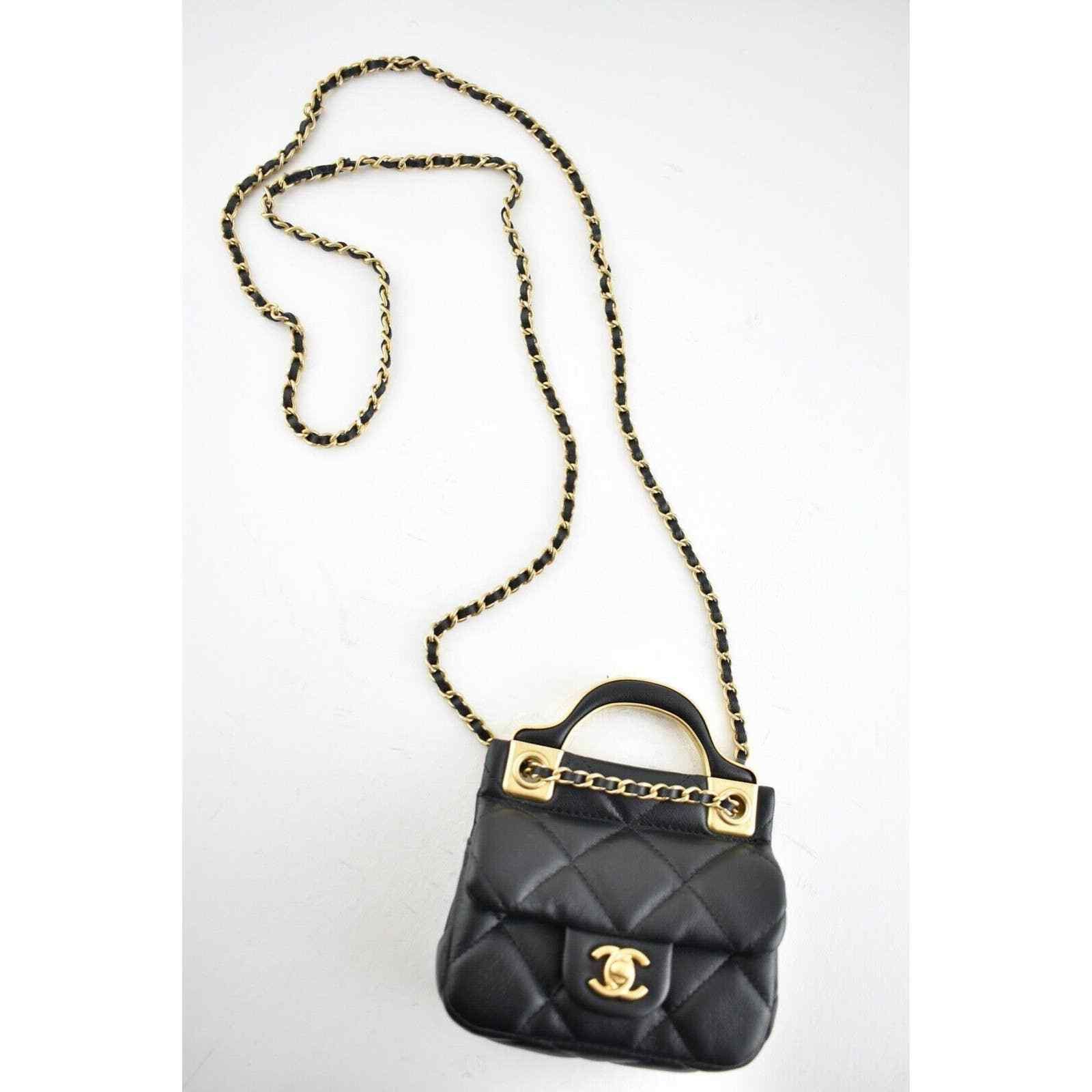Chanel Chanel With Chain Handle Shoulder Crossbody Bag Size ONE SIZE - 7 Thumbnail