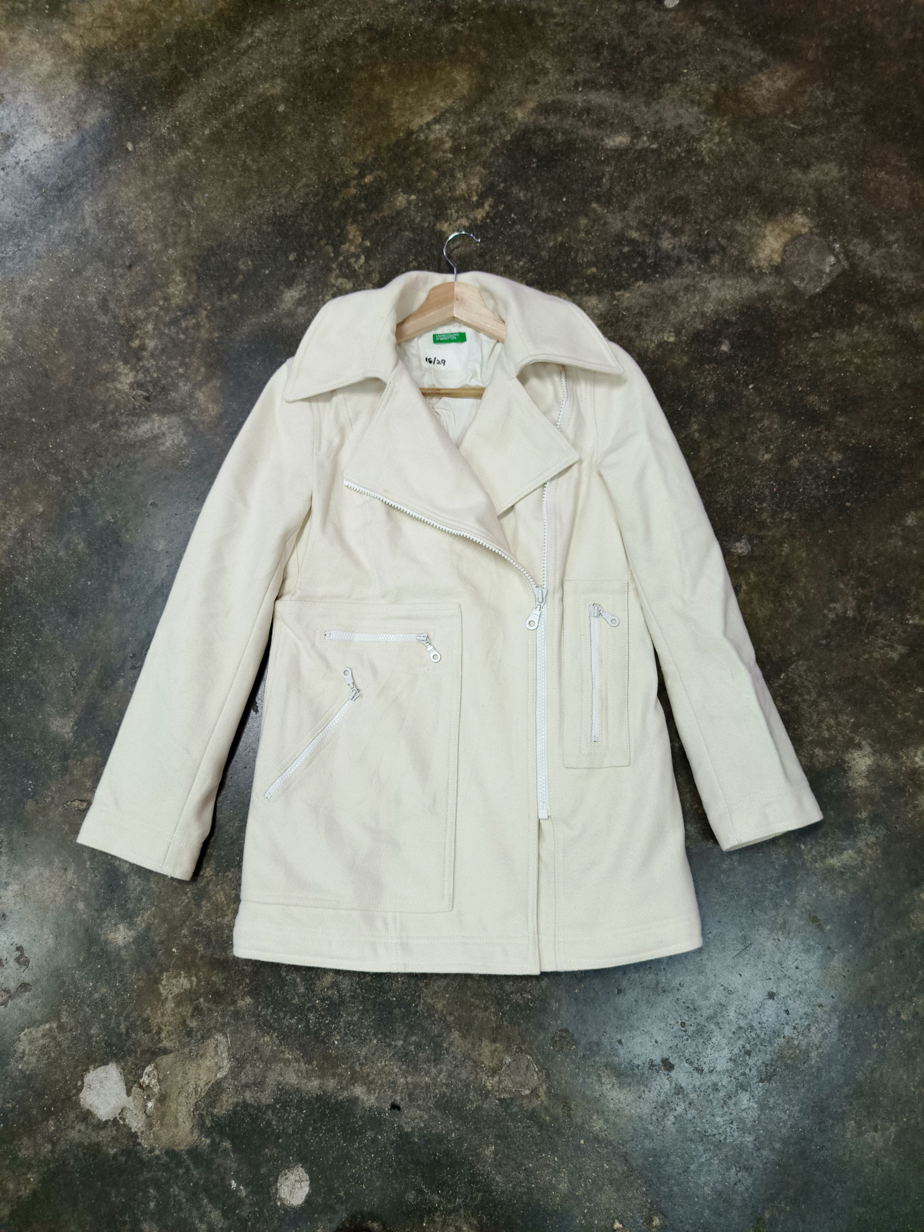 United Colors Of Benetton United colors of benetton double collar jacket wool Size XS / US 0-2 / IT 36-38 - 1 Thumbnail