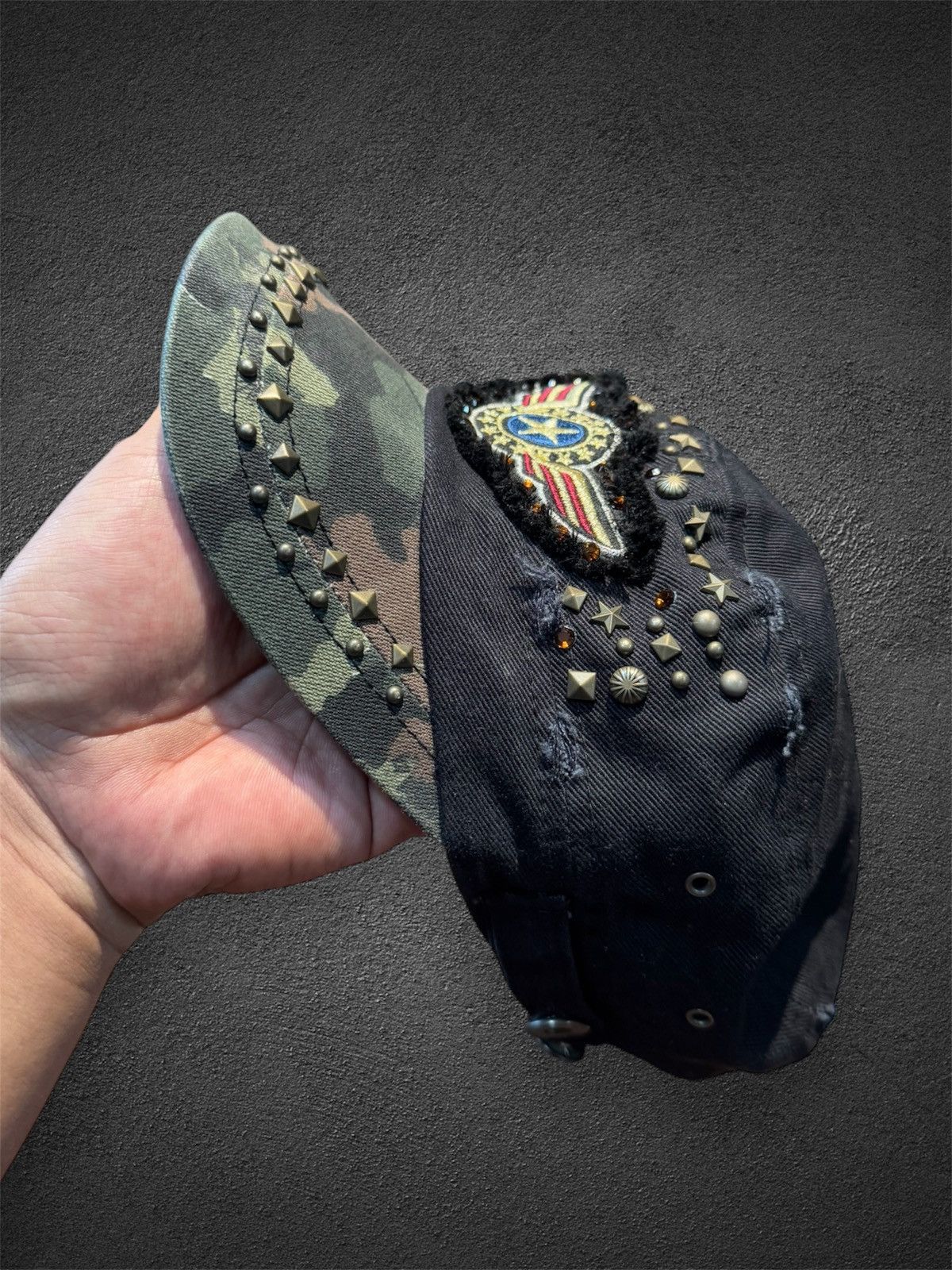 If Six Was Nine Commando Hats Studded Army Egoist Ifsix Lgb Styled Size ONE SIZE - 3 Thumbnail