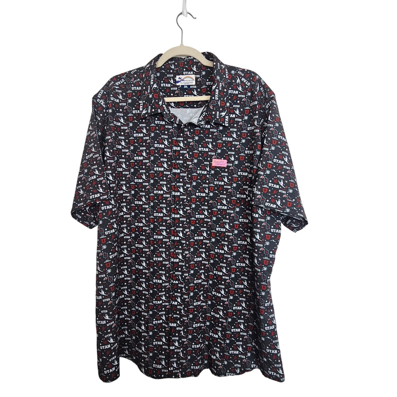 Paige PSI International Shirt Utah Utes Black Red Button 3XL Size US XXL / EU 58 / 5 - 1 Thumbnail