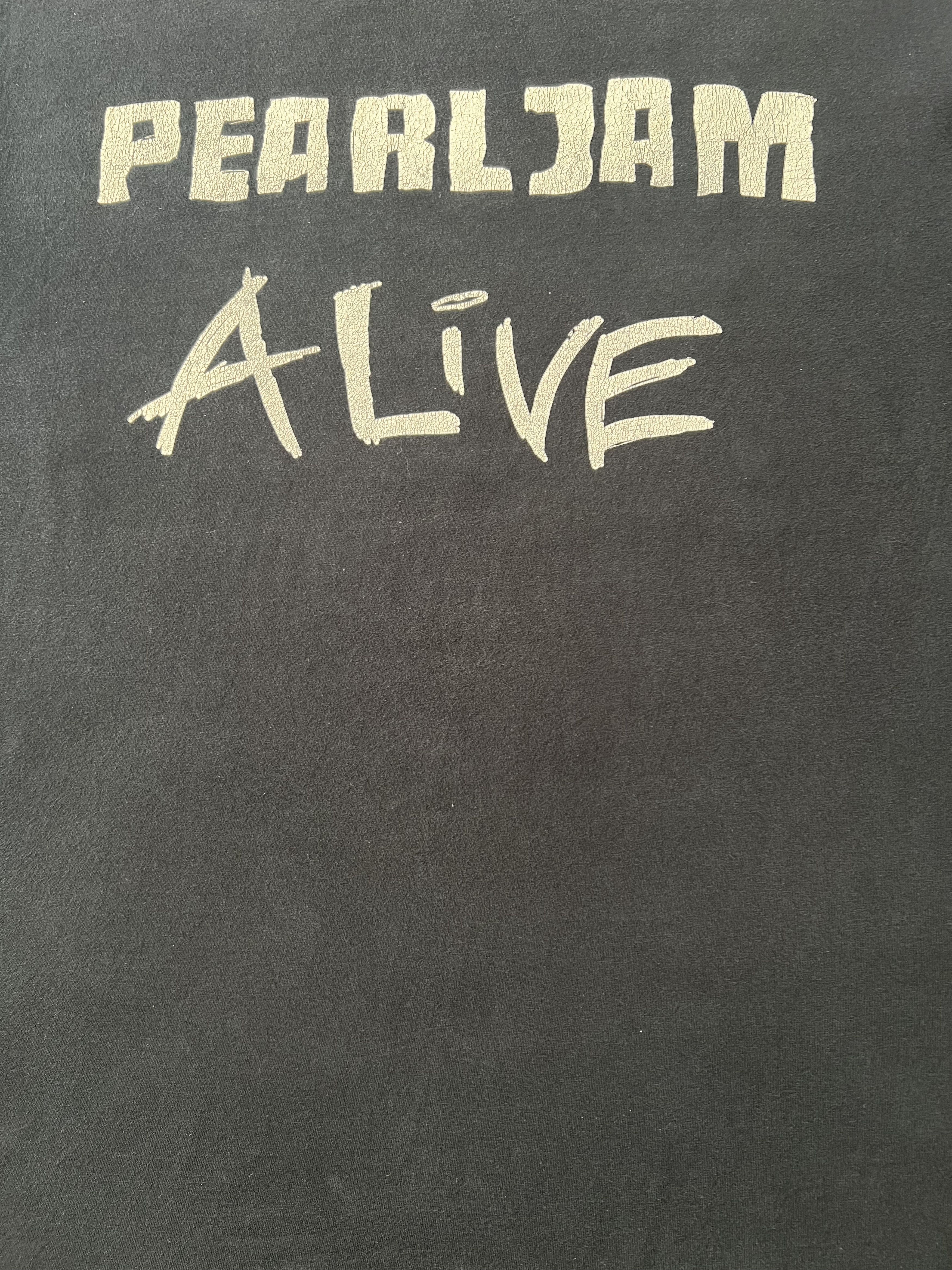 Band Tees Vintage 90s Pearl Jam Alive Black Long Sleeve T-shirt Size US XL / EU 56 / 4 - 21 Thumbnail