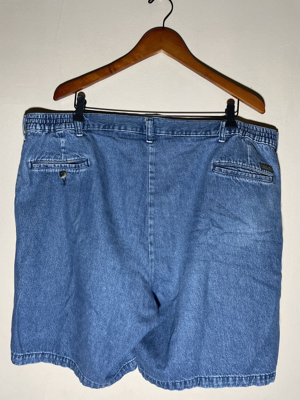 Designer × Vintage Wrangler Timber Creek Blue Jean Denim Shorts Jorts elastic 🔥 Size US 42 / EU 58 - 5 Thumbnail