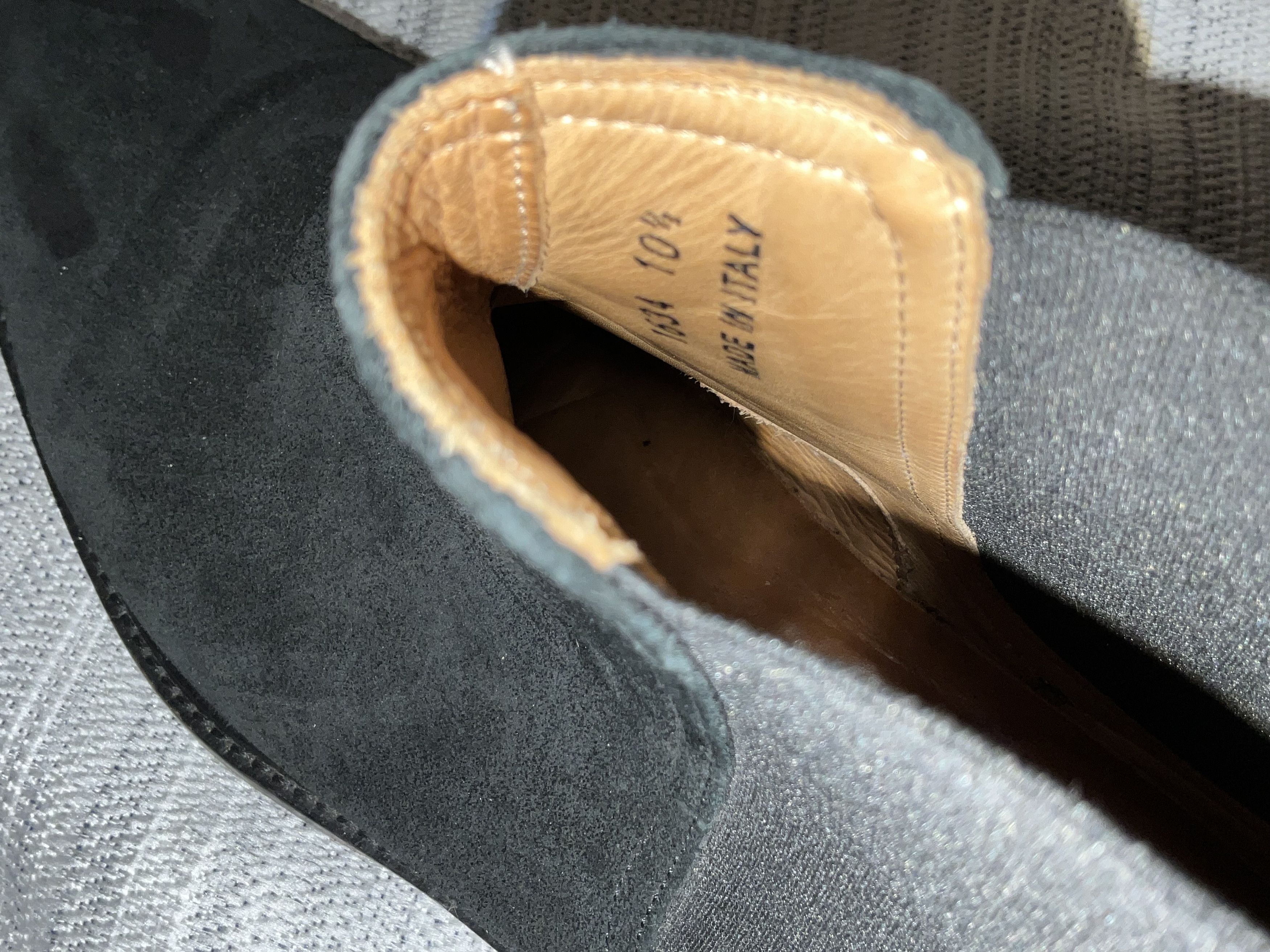 Barneys New York Men’s Barneys NY Black Suede Boots Made in Italy 10 1/2M Size US 10.5 / EU 43-44 - 10 Thumbnail