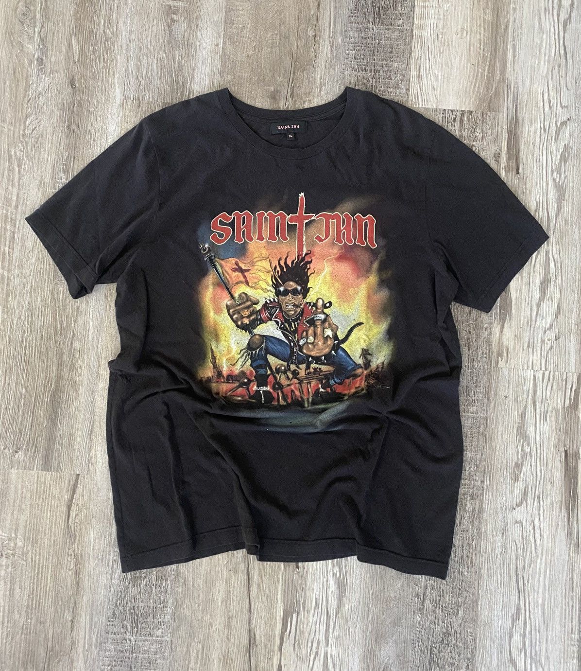 Rap Tees Saint Jhn Tour Tee Size US XL / EU 56 / 4 - 1 Thumbnail