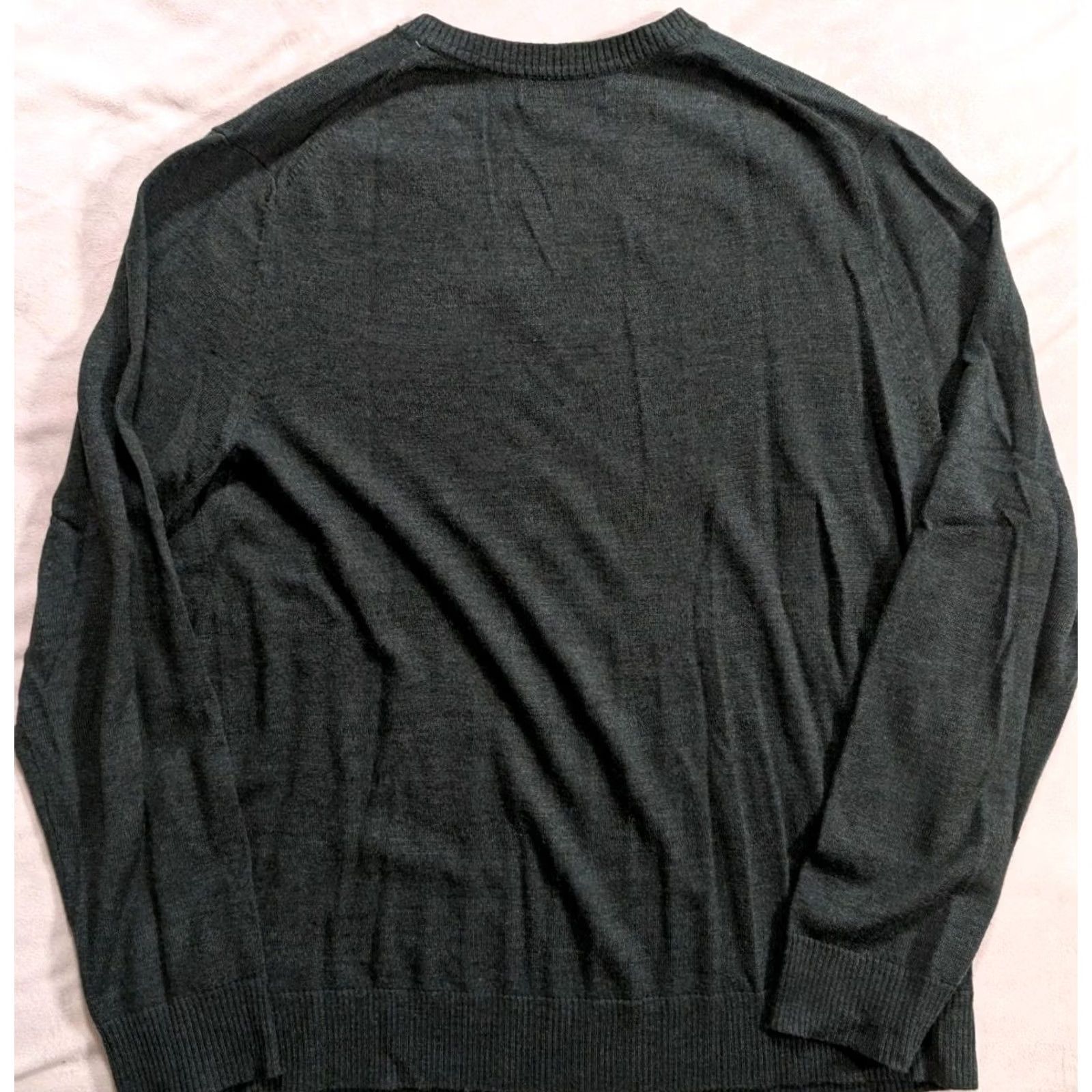 Banana Republic Banana Republic Merino Wool V-Neck Sweater Pullover Lightweight Green Men's XL Sweatshirt Pullover Knit Size US XL / EU 56 / 4 - 5 Thumbnail
