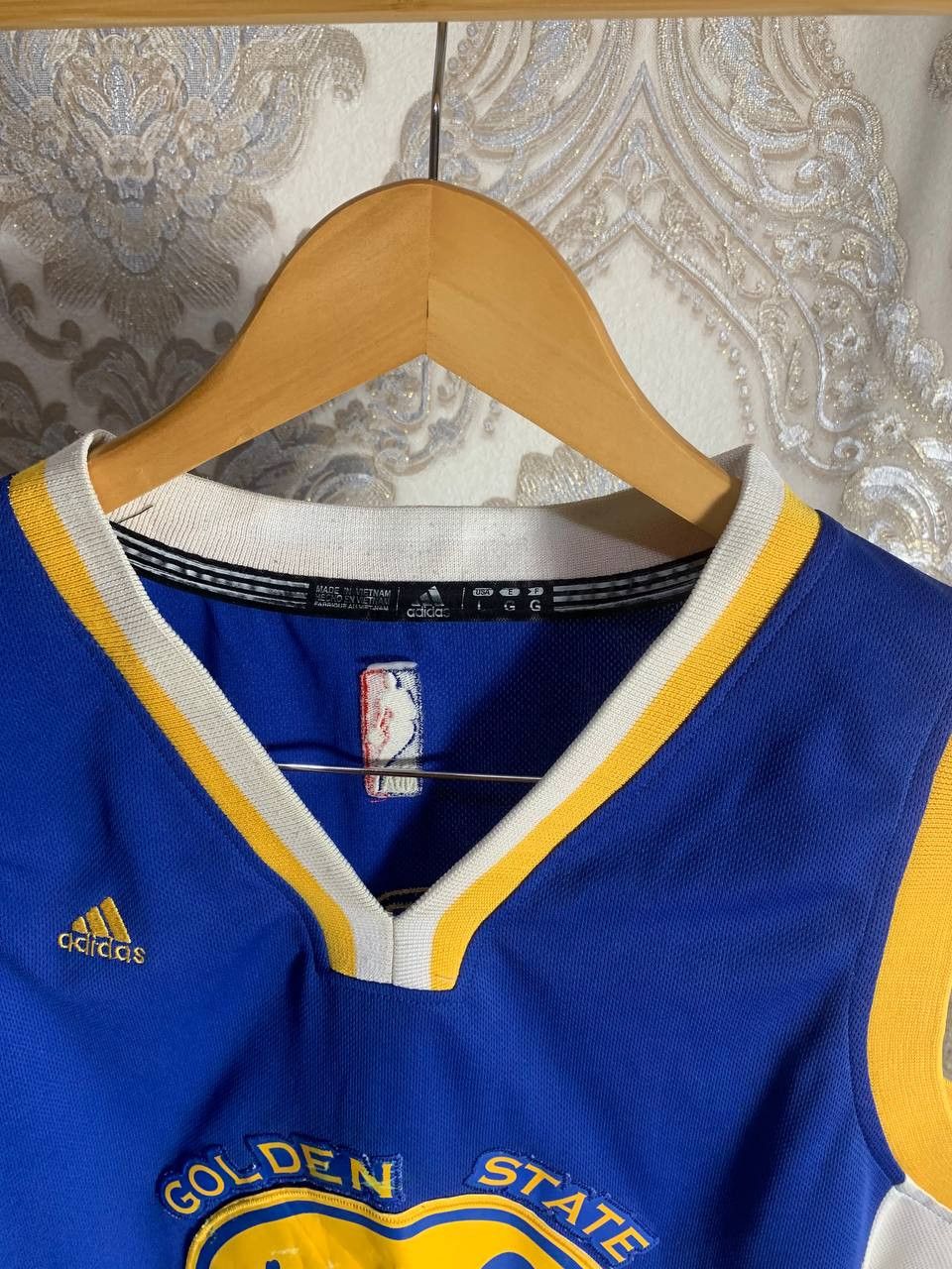Vintage Very Rare Golden State NBA Curry Retro Basketball Jersey Y2K Size US L / EU 52-54 / 3 - 5 Thumbnail