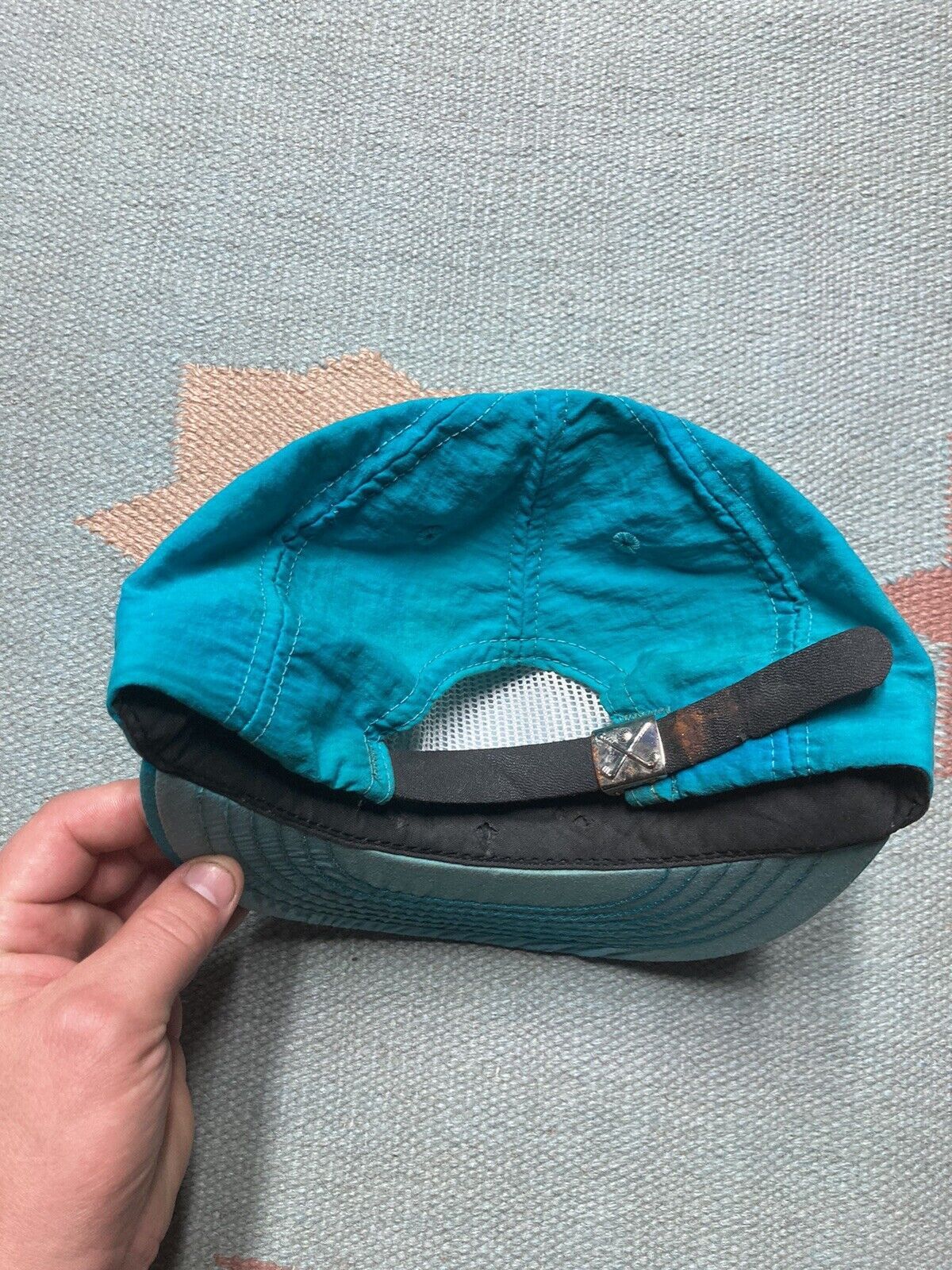 Vintage VTG strapback hat TD industrial coverings nylon lightweight Size ONE SIZE - 4 Thumbnail