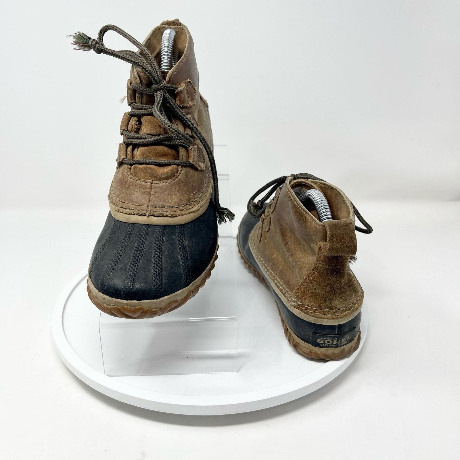 SOREL Sorel Out And About Brown Leather Ankle Winter Boots Size 5 Size US 5 / IT 35 - 6 Thumbnail