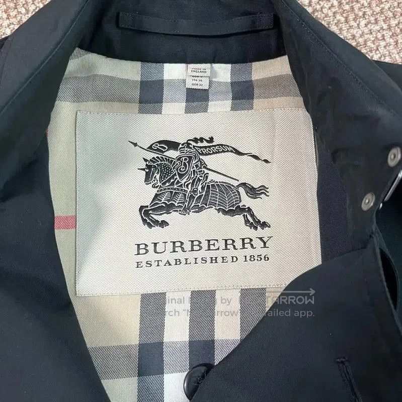 Burberry Burberry Black Cotton Women's Trench Coat. Size M / US 6-8 / IT 42-44 - 3 Thumbnail