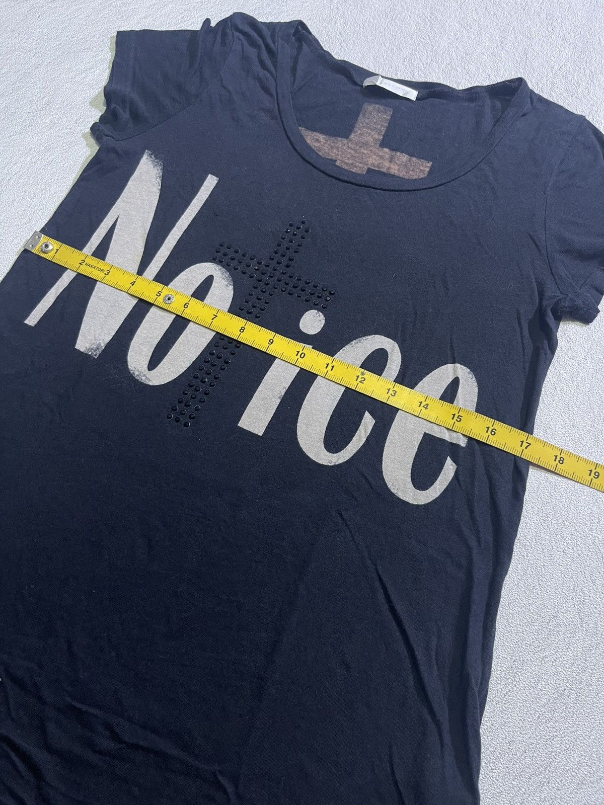 Hysteric Glamour Y2K NO + ICE CROSS STYLE SHORT SLEEVE GLITER T-SHIRT Size M / US 6-8 / IT 42-44 - 9 Thumbnail