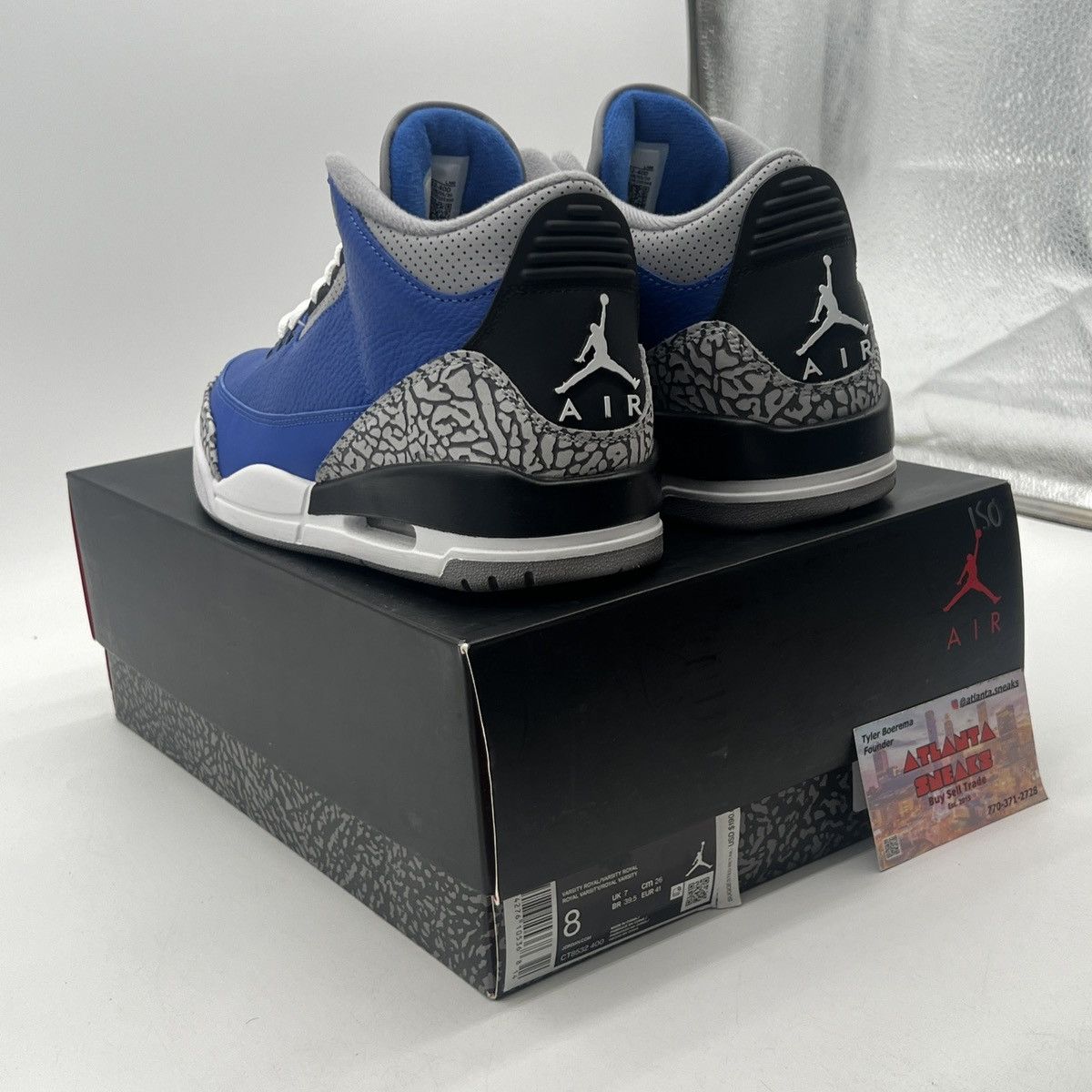 Jordan Brand Air Jordan 3 varsity Royal Size US 8 / EU 41 - 4 Thumbnail