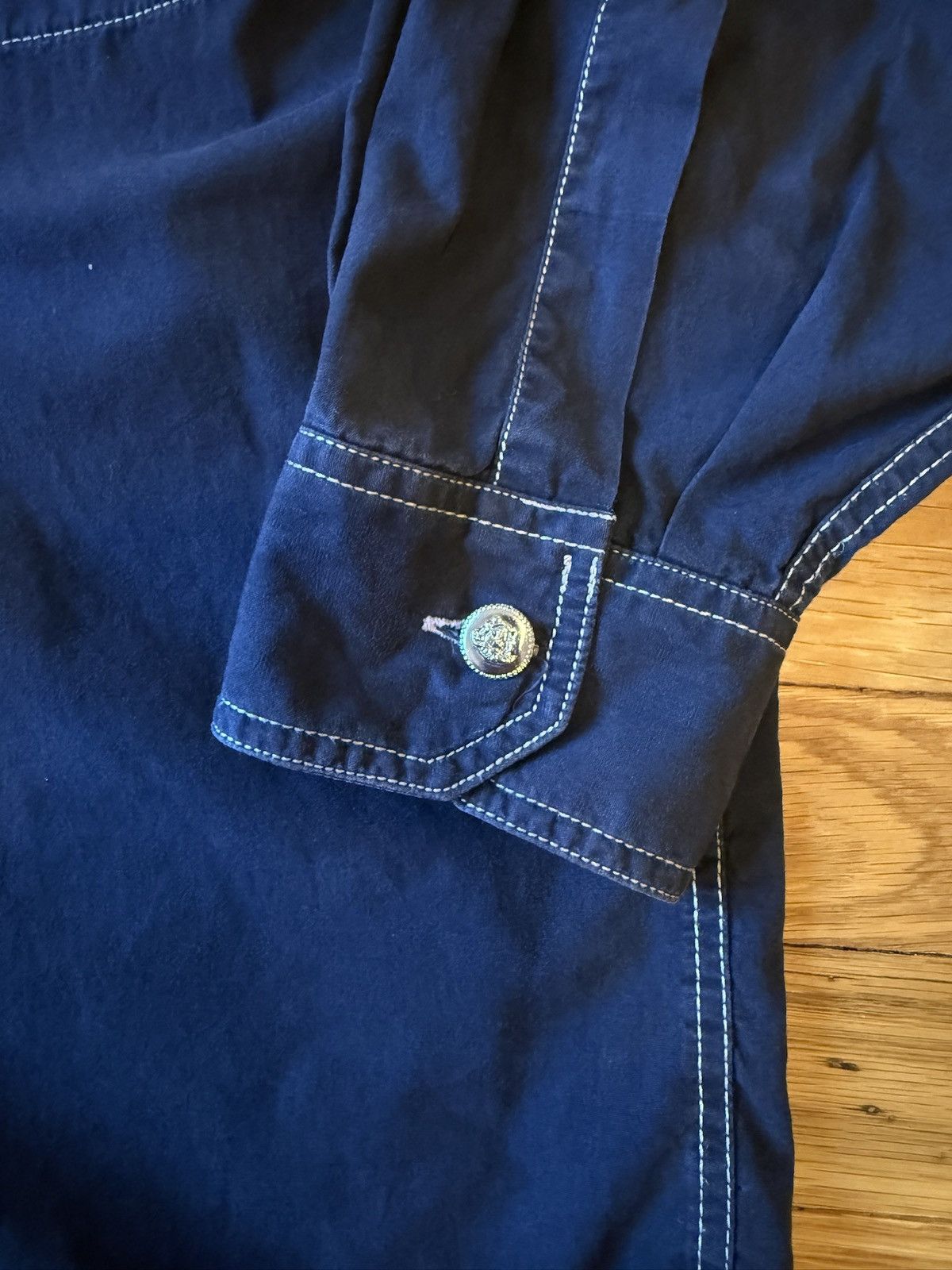Versace 90’s VERSACE long sleeve shirt Size US L / EU 52-54 / 3 - 5 Thumbnail
