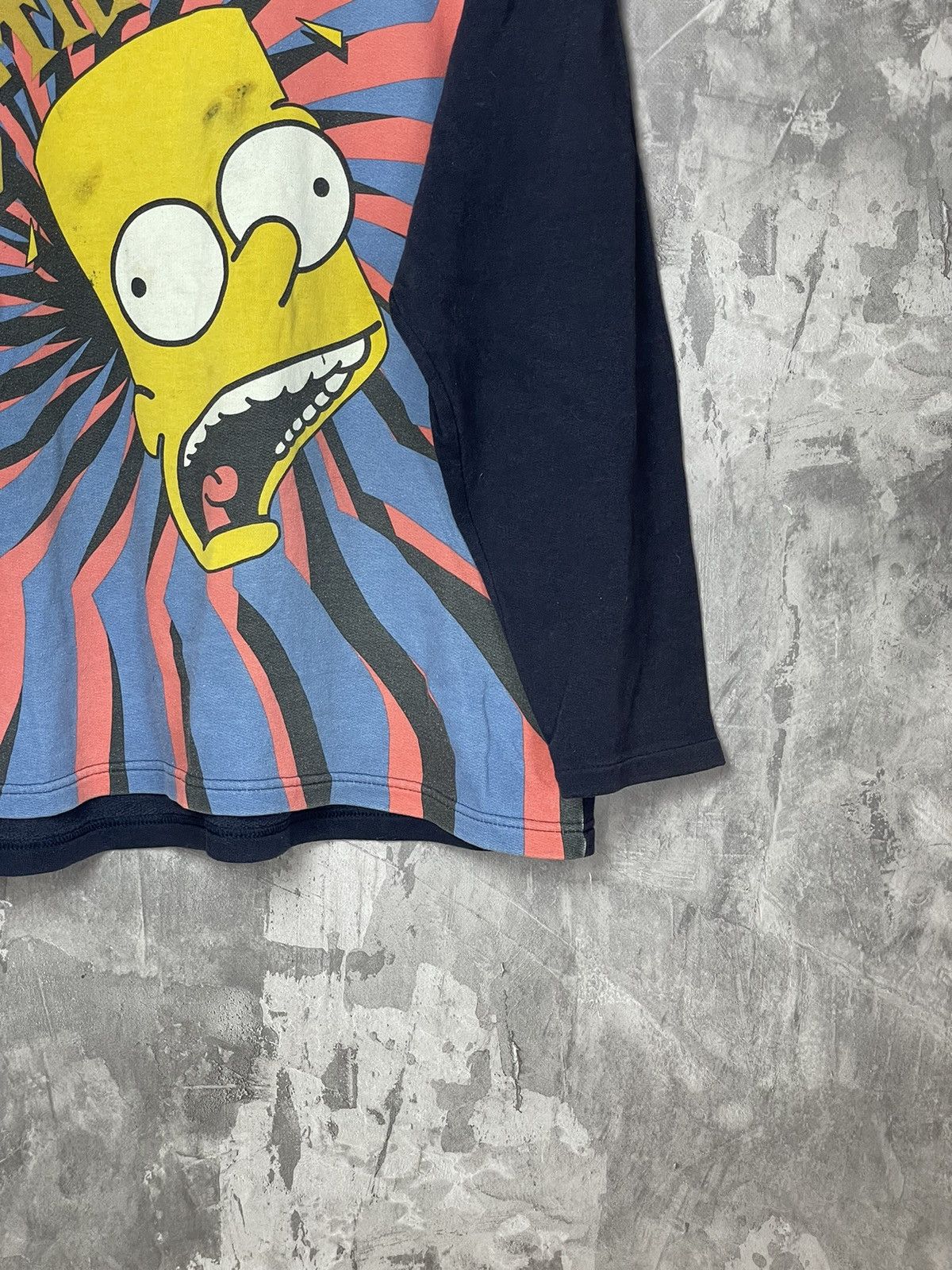 The Simpsons × Vintage Vintage 90s The Simpsons Longsleeve Overprint Rare Shirt Size US L / EU 52-54 / 3 - 7 Thumbnail