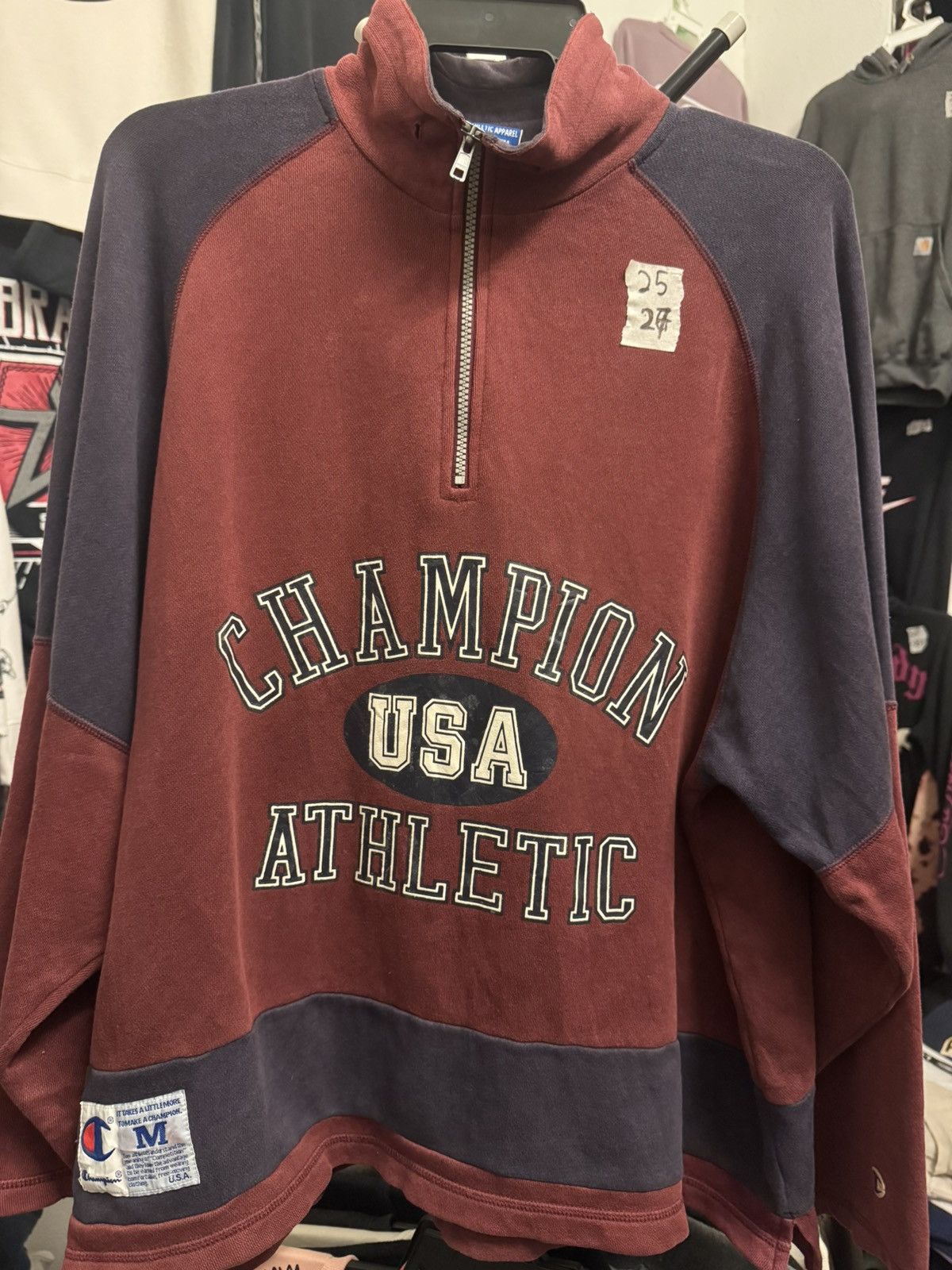 Other USA Champion half-zipper vintage Size US M / EU 48-50 / 2 - 1 Thumbnail
