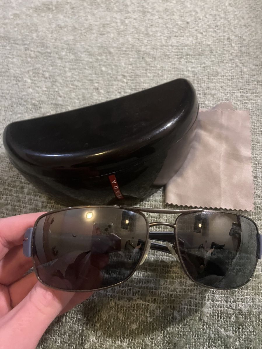 image of Vintage Prada Shades in Navy, Men's