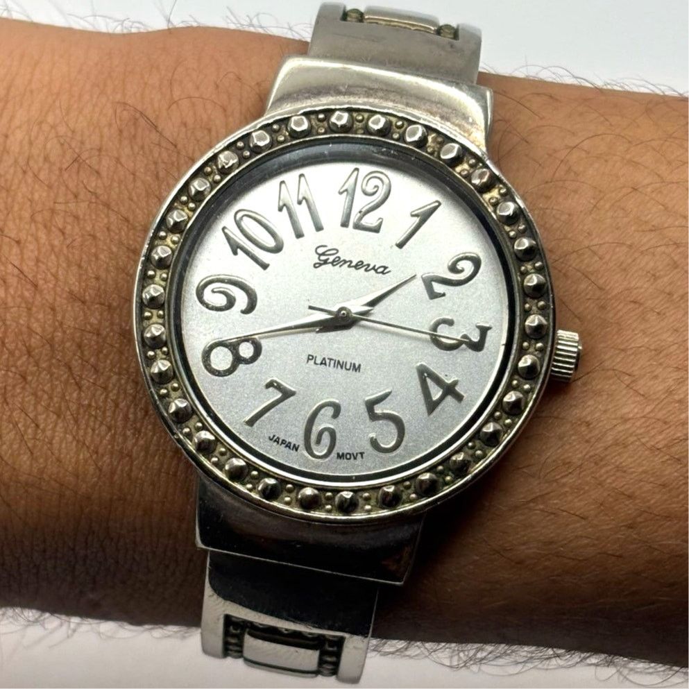 Other Silver Retro Cuff Watch Size ONE SIZE - 2 Thumbnail
