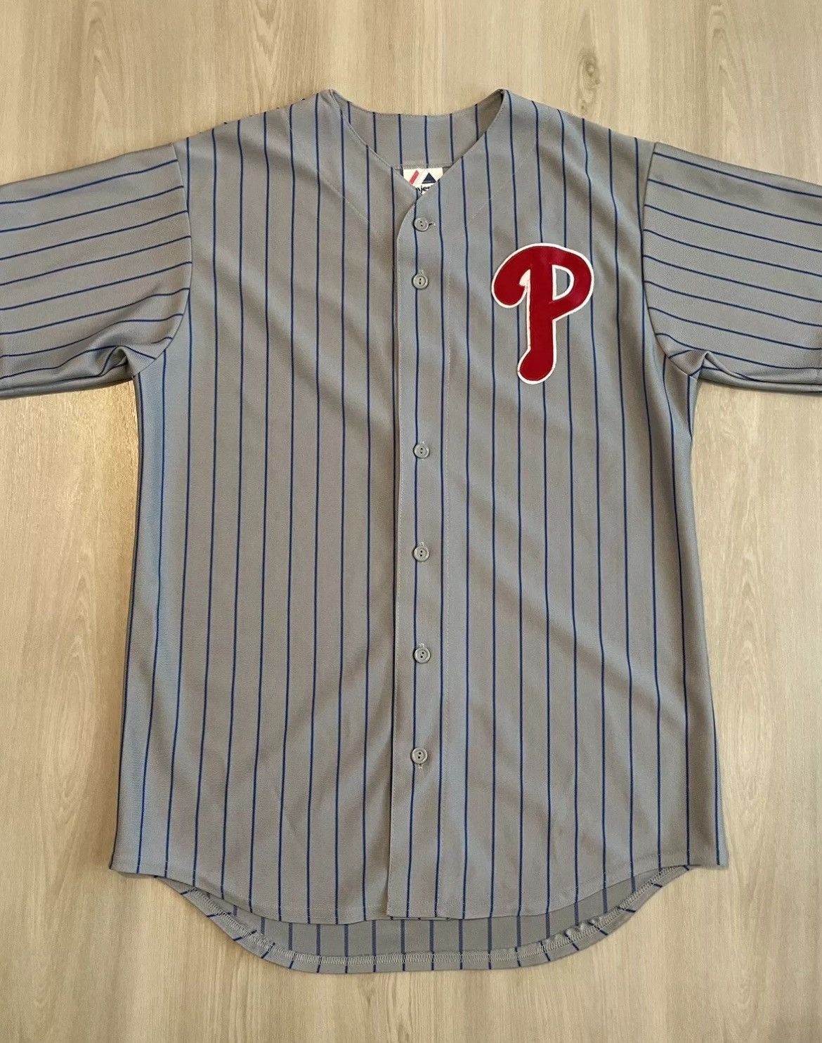 Majestic × Vintage Vintage Majestic Philadelphia Phillies Jersey Gray Mens Med Size US M / EU 48-50 / 2 - 2 Thumbnail