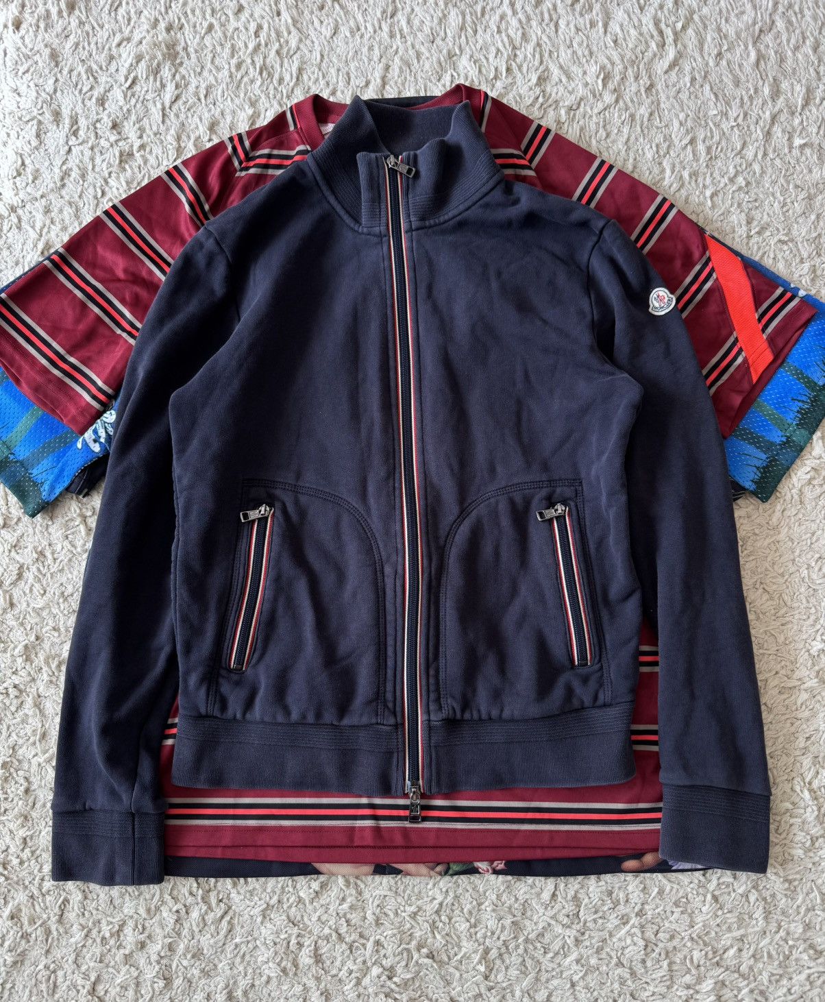 Moncler Moncler Maglia Cardigan Patch Logo Full Zip Sweatshirt Rare Size US M / EU 48-50 / 2 - 3 Thumbnail