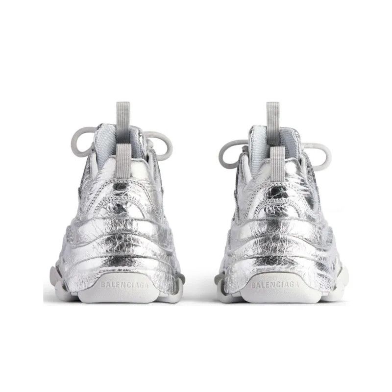 Balenciaga o1bcso1str1224 Triple S Sneakers in Silver Size US 9 / IT 39 - 5 Thumbnail