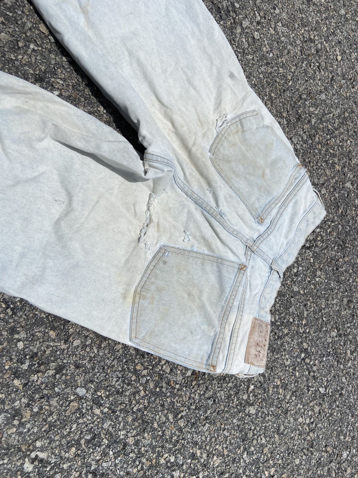 Marithe + Francois Girbaud × Vintage Distressed Marithe Francois Girboud Denim Size US 30 / EU 46 - 15 Thumbnail