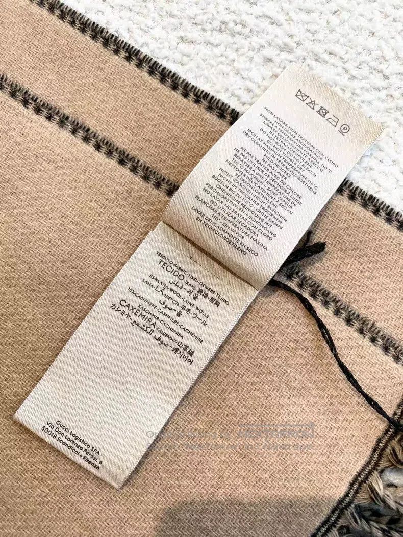 Gucci Gucci Cashmere double-sided scarf Size ONE SIZE - 6 Thumbnail