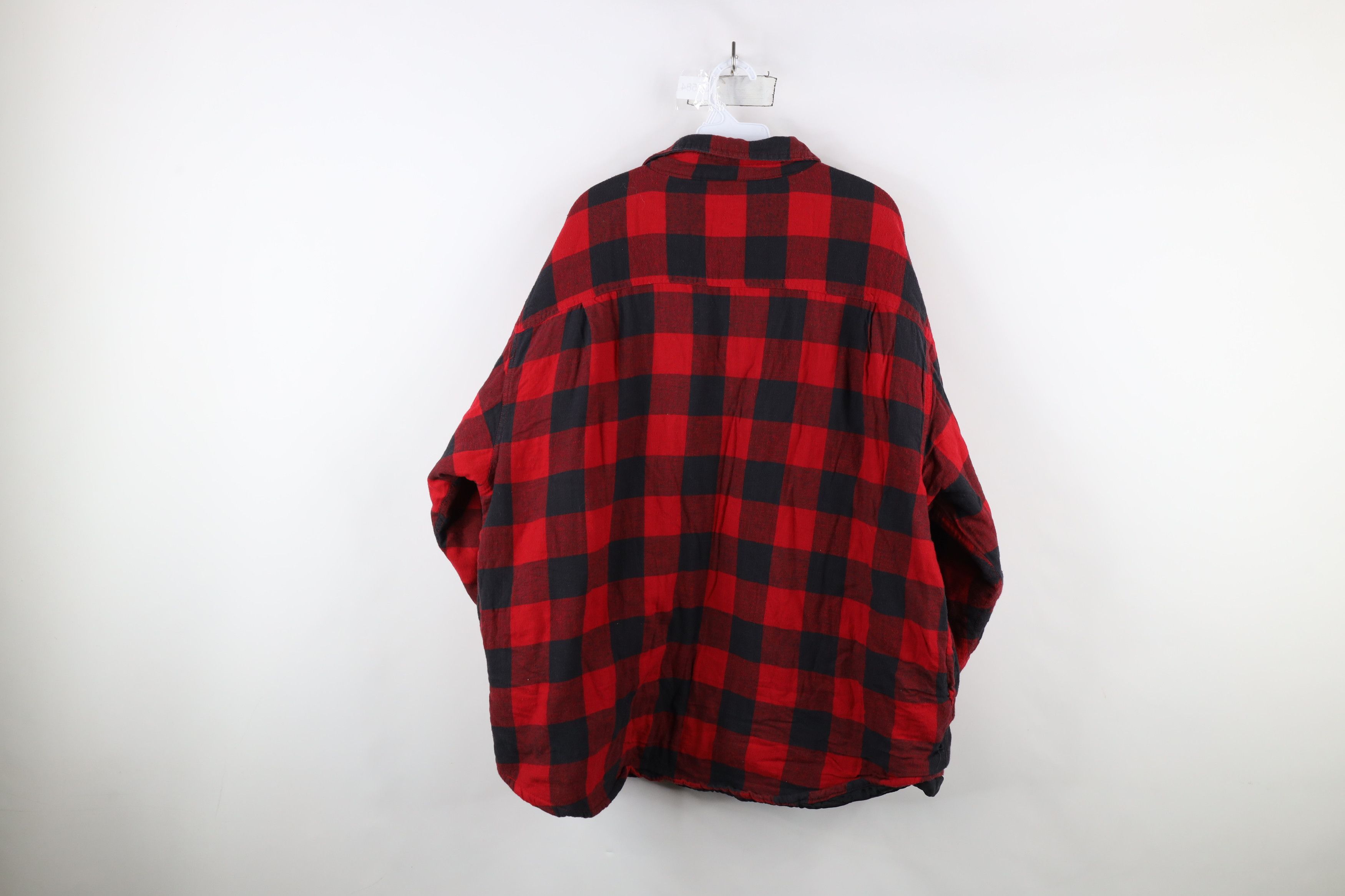 Vintage Vintage 90s Streetwear Flannel Button Shirt Jacket Plaid Size US XXL / EU 58 / 5 - 9 Thumbnail