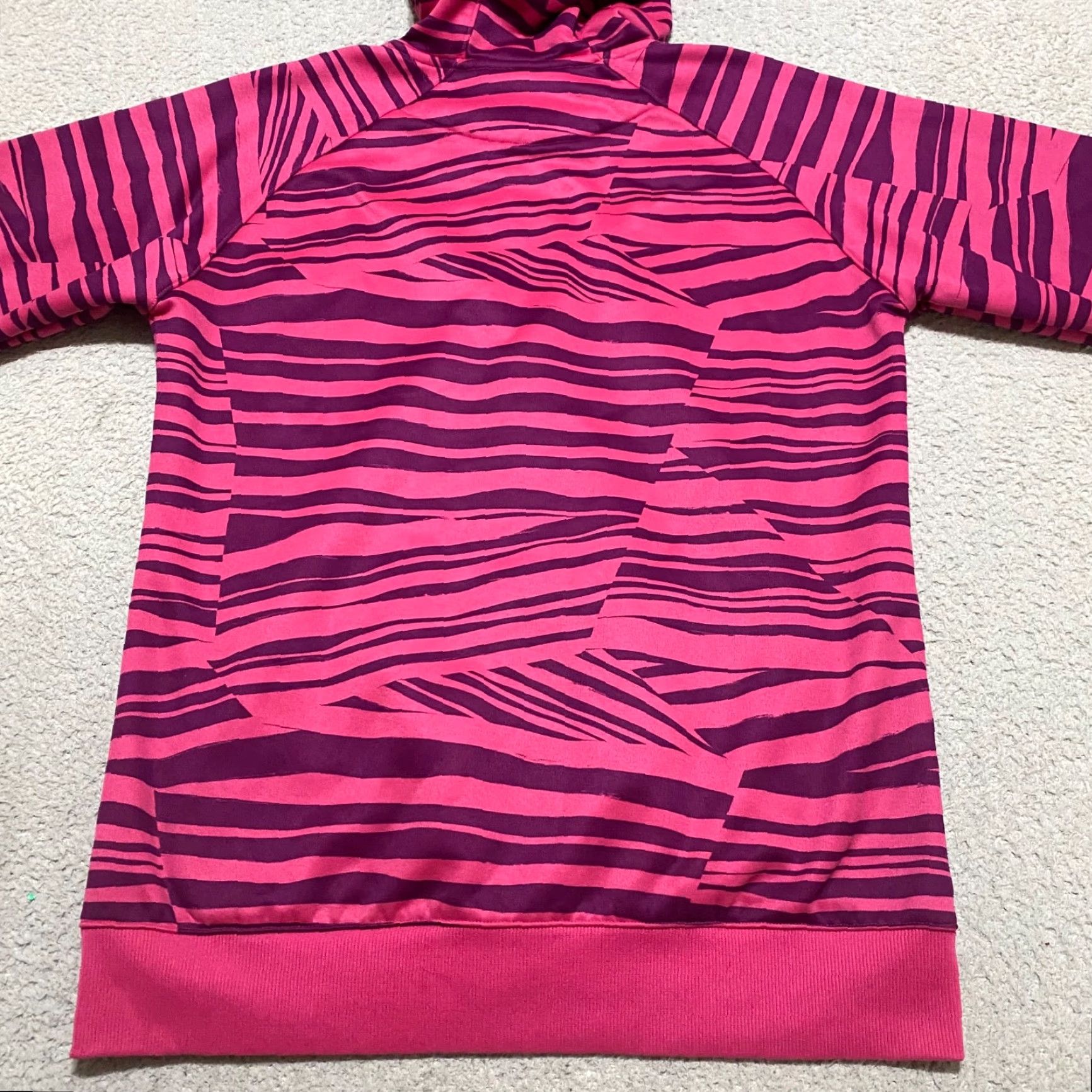 Under Armour Under Armour Hoodie Womens Small Multicolor Striped Full Zip Hooded Semi Fitted Size S / US 4 / IT 40 - 2 Thumbnail