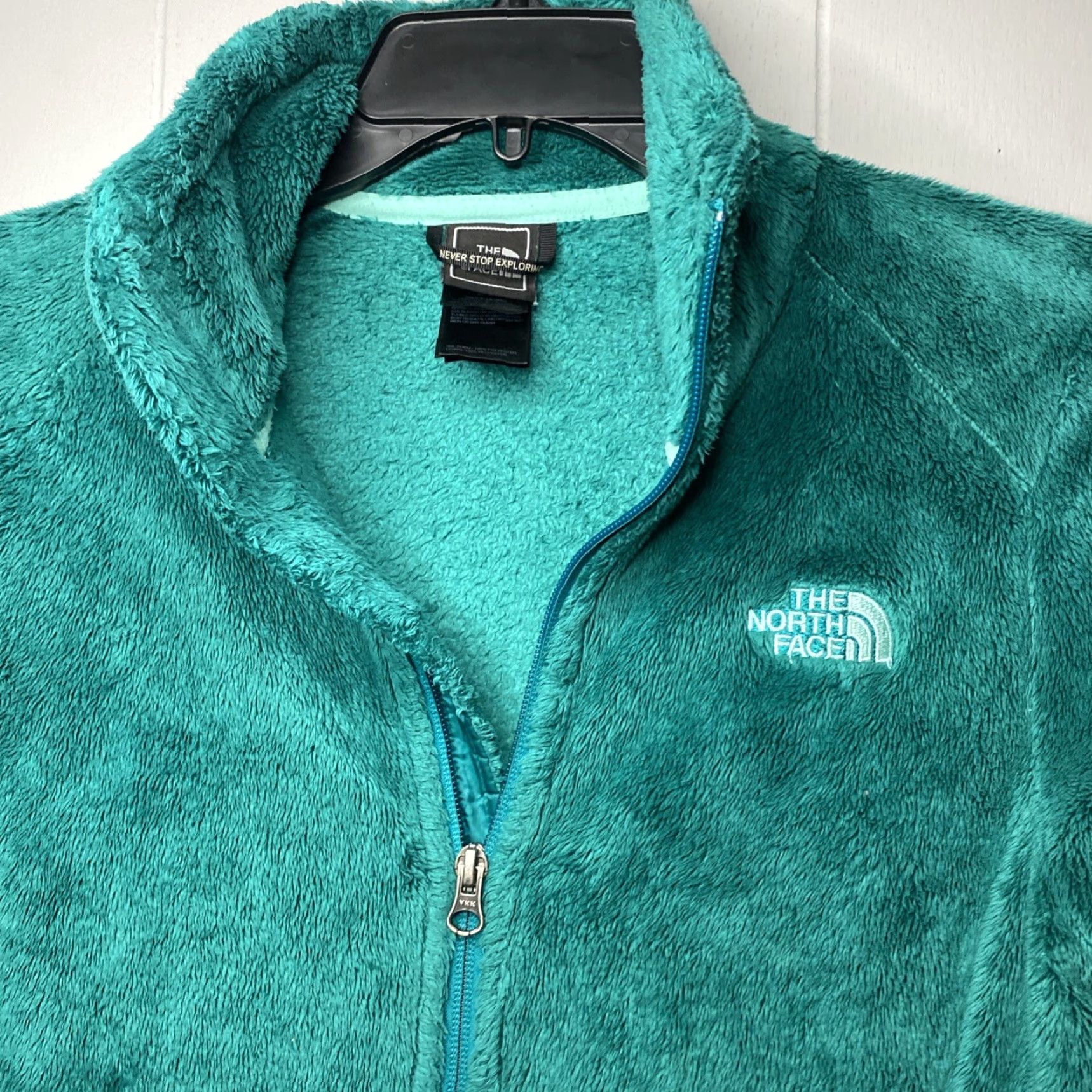 The North Face The North Face Osito Fuzzy Fleece Full Zip Jacket Womens Green S Size S / US 4 / IT 40 - 3 Thumbnail