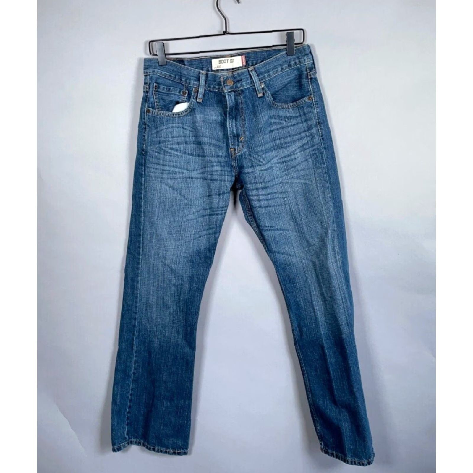 Levi's Levi's 527 Slim Bootcut Jeans Men's 32 x 29 Blue Denim 2010s Size US 32 / EU 48 - 2 Thumbnail