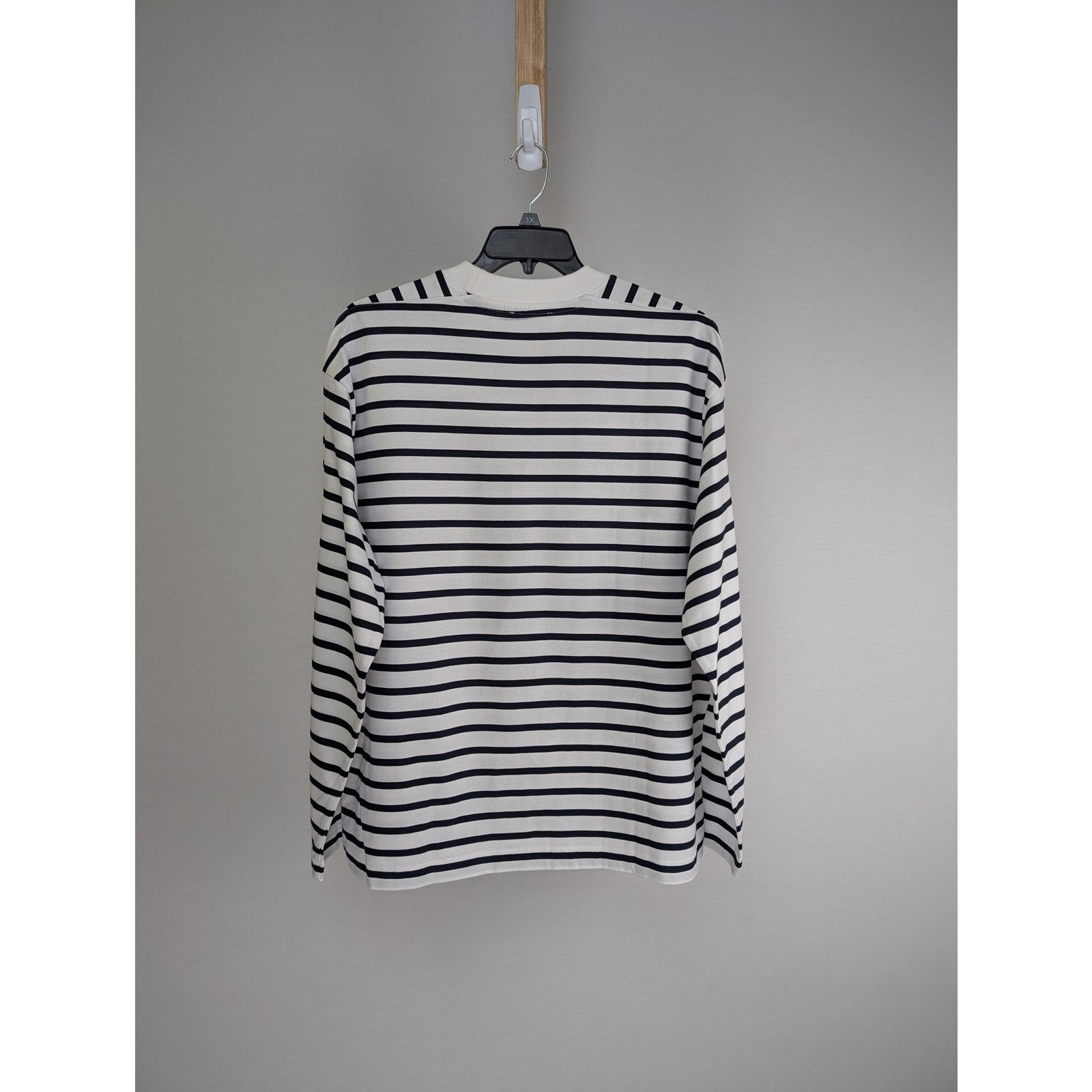 Loro Piana o1rshd1 Men's T-Shirt ML Riomaggiore in Black/White Size US XXL / EU 58 / 5 - 13 Thumbnail