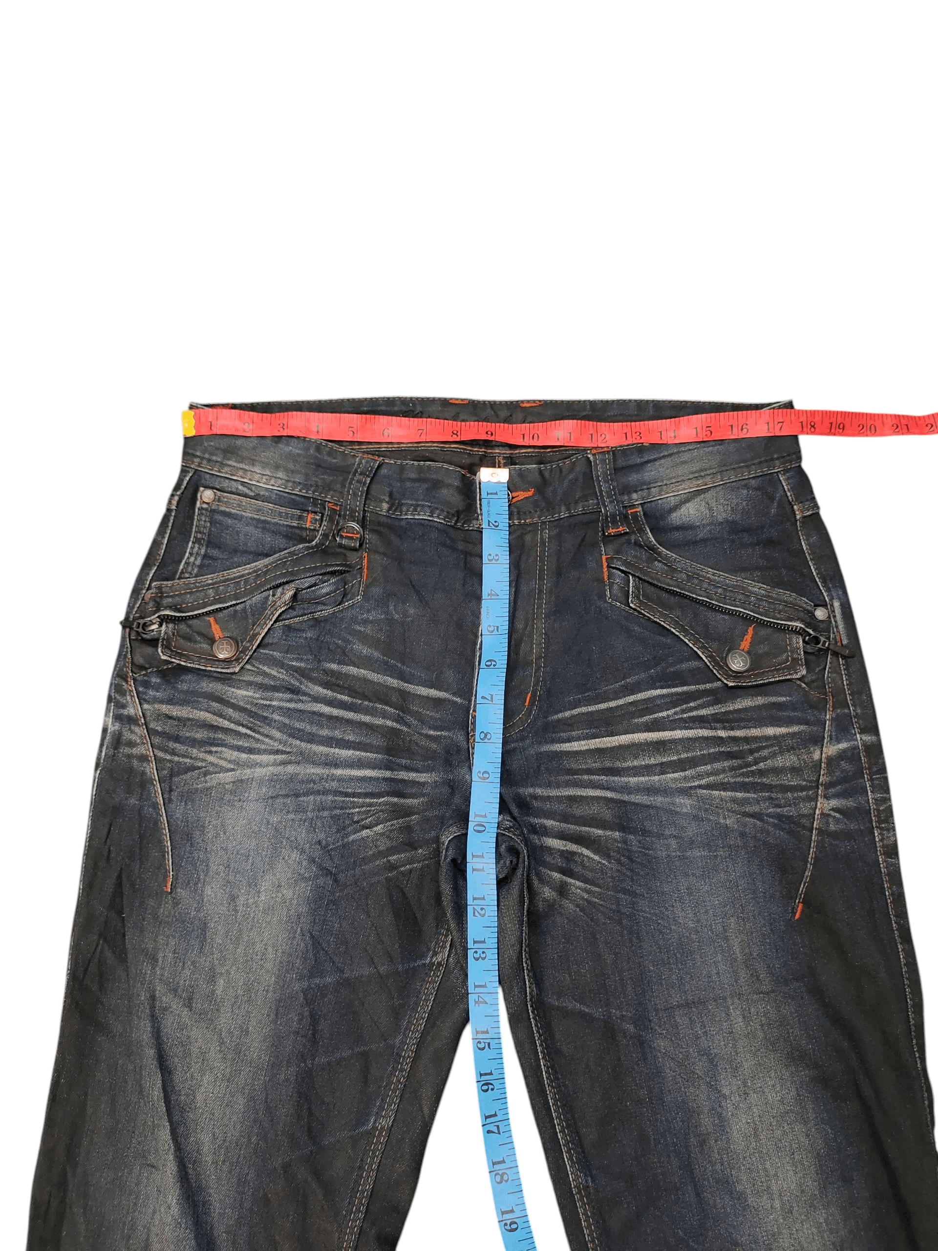 If Six Was Nine Flare Jeans Nicole Waxed Denim Bootcut Ifsixwasnine Lgb Size US 35 - 18 Thumbnail
