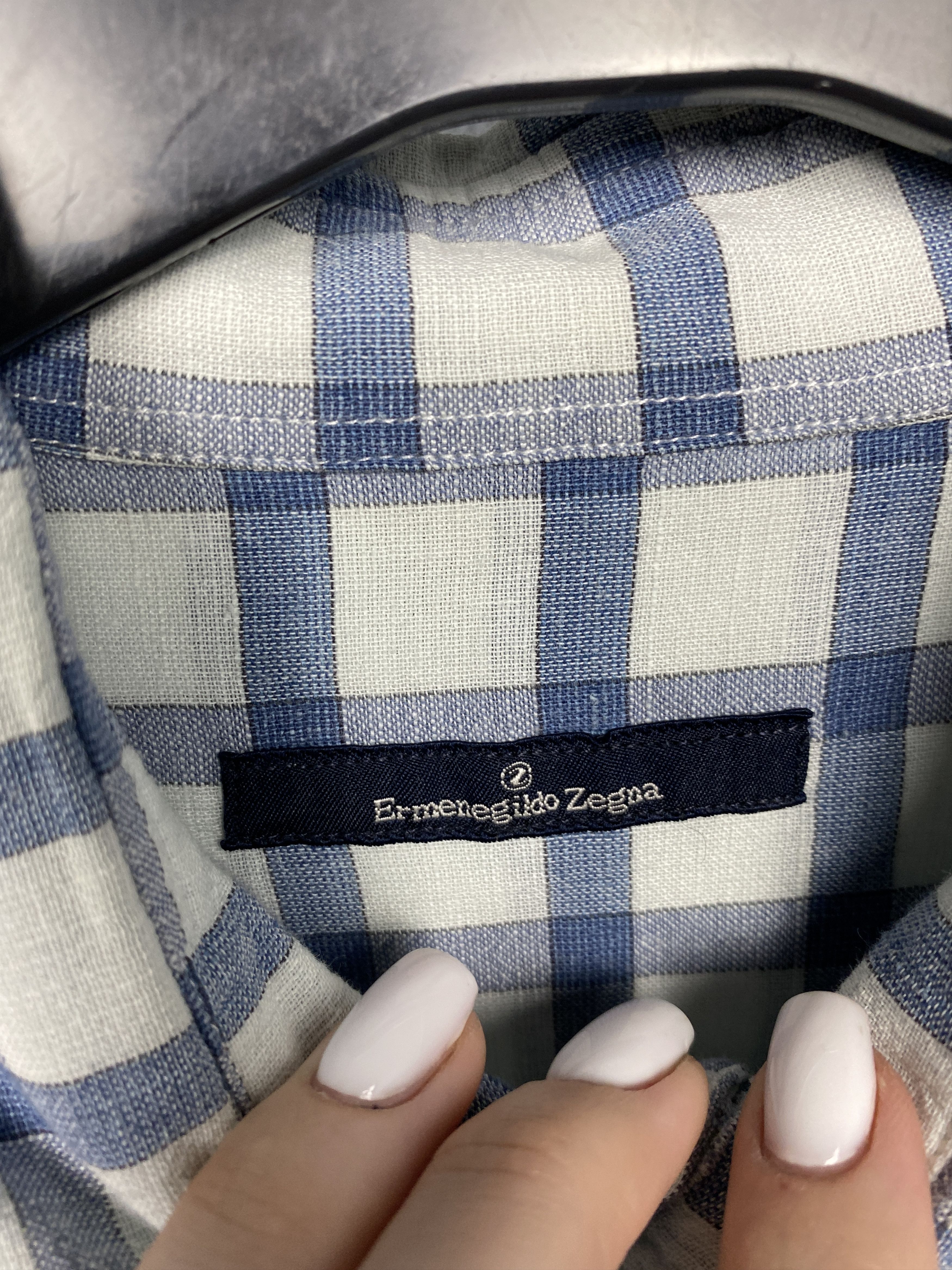 Ermenegildo Zegna Ermenegildo Zegna Vintage Mens LINEN Long Sleeve Shirt Size US L / EU 52-54 / 3 - 3 Thumbnail