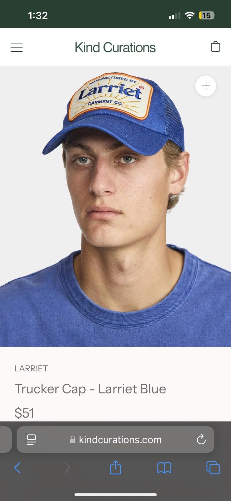 Other Larriet trucker hat Size ONE SIZE - 2 Thumbnail
