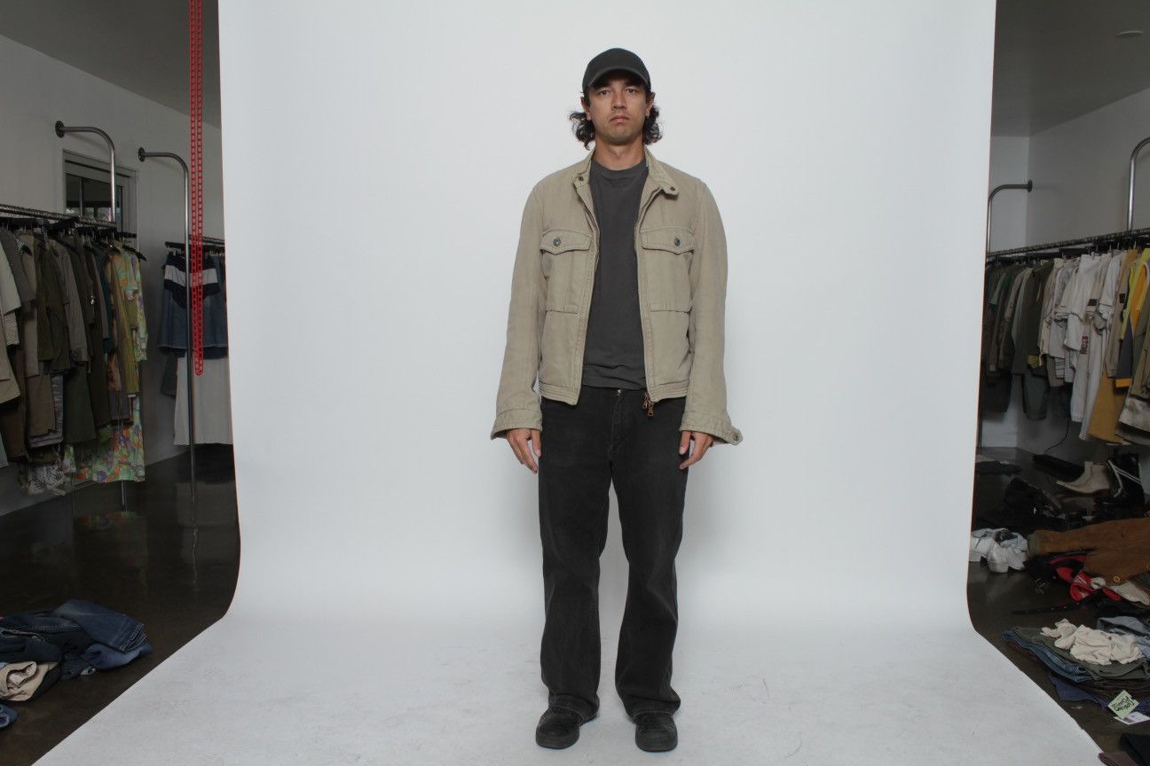 Calvin Klein × Vintage TAN BOXY CARGO POCKET CANVAS JACKET BY CALVIN KLEIN JEANS Size US XL / EU 56 / 4 - 5 Thumbnail