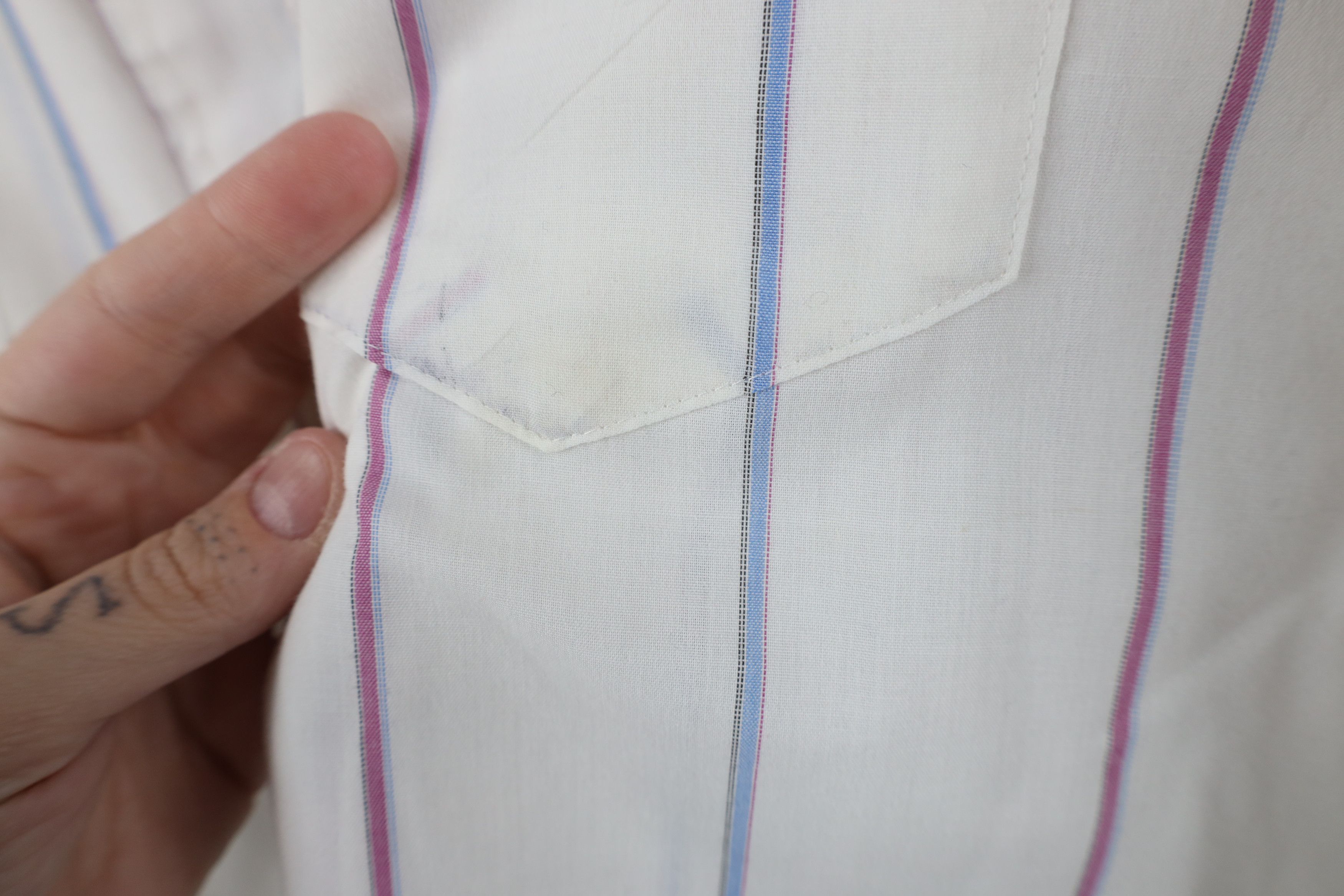 Vintage × Wrangler Vintage 90s Wrangler Cowboy Western Snap Button Shirt USA Size US L / EU 52-54 / 3 - 7 Thumbnail