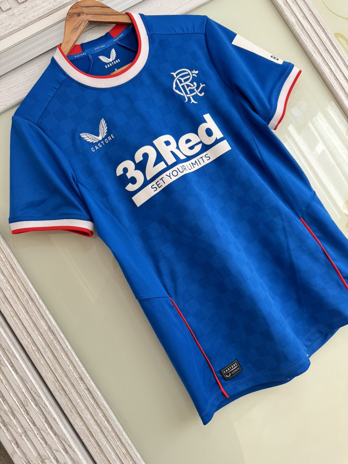 Castore Glasgow Rangers 2022-2023 Home Soccer Jersey Football Kit Size US S / EU 44-46 / 1 - 4 Thumbnail