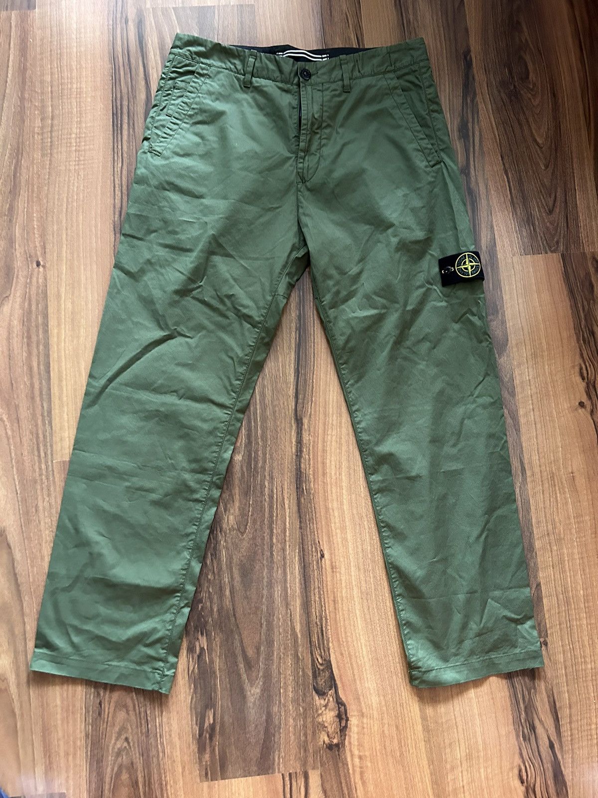 image of Stone Island Cargo Pants in Khaki, Men's (Size 31)