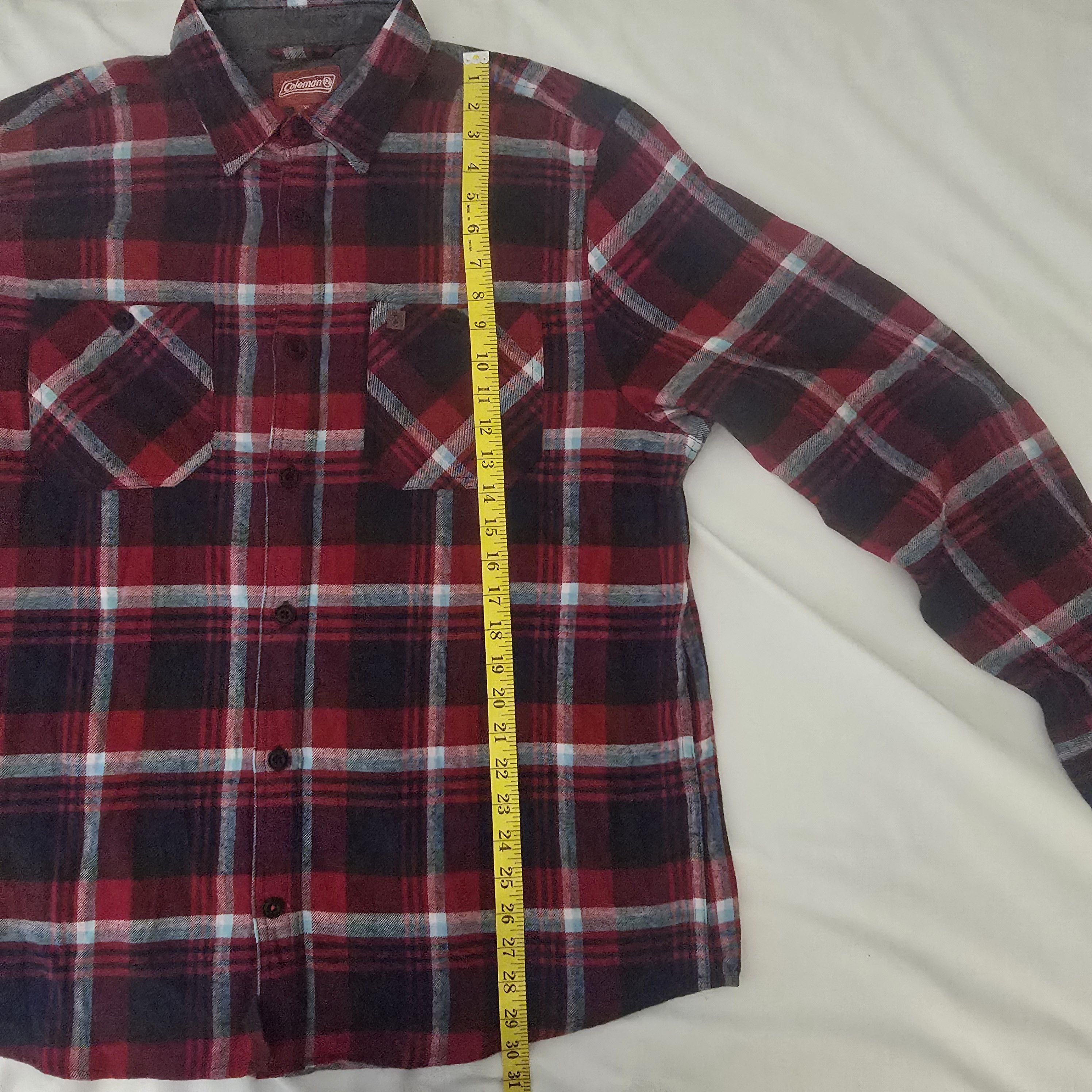 Coleman Coleman Men's Red Plaid Shirt XL Size US XL / EU 56 / 4 - 13 Thumbnail